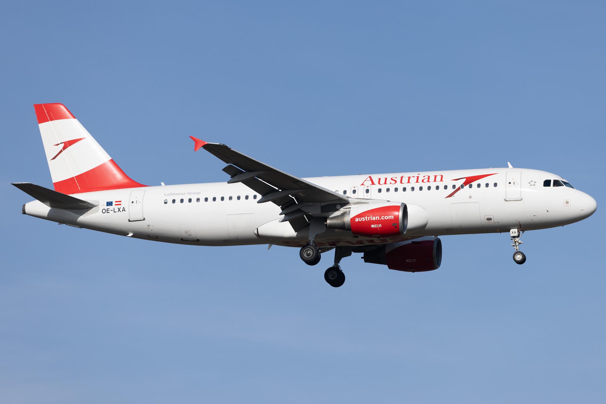 Frankfurt Airport: Austrian Airlines (OS / AUA) | Airbus A320-216 A320 | OE-LXA | MSN 3295