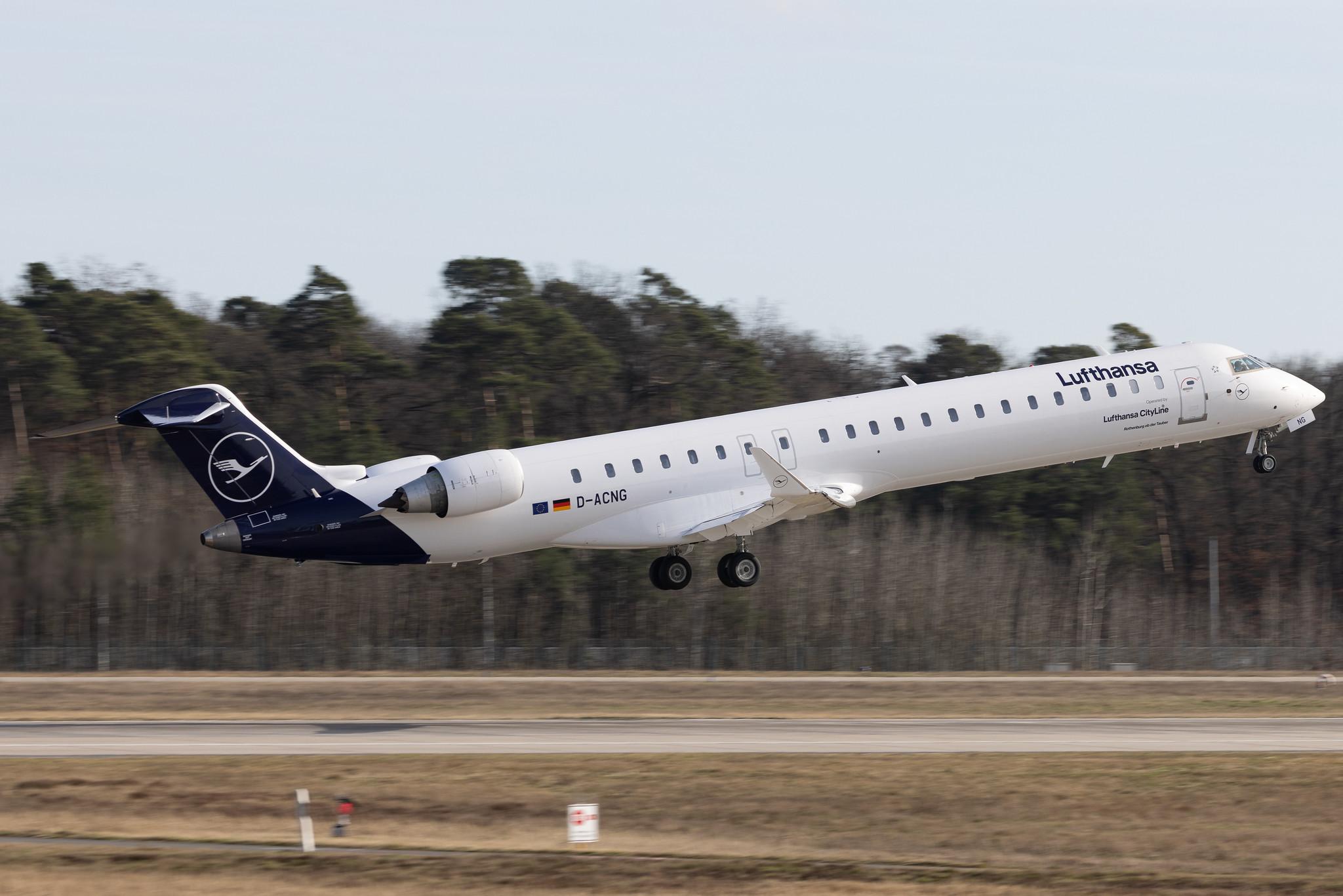 Frankfurt Airport: Lufthansa (LH / DLH) | Operator: Lufthansa CityLine | Mitsubishi CRJ-900LR CRJ9 | D-ACNG | MSN 15245