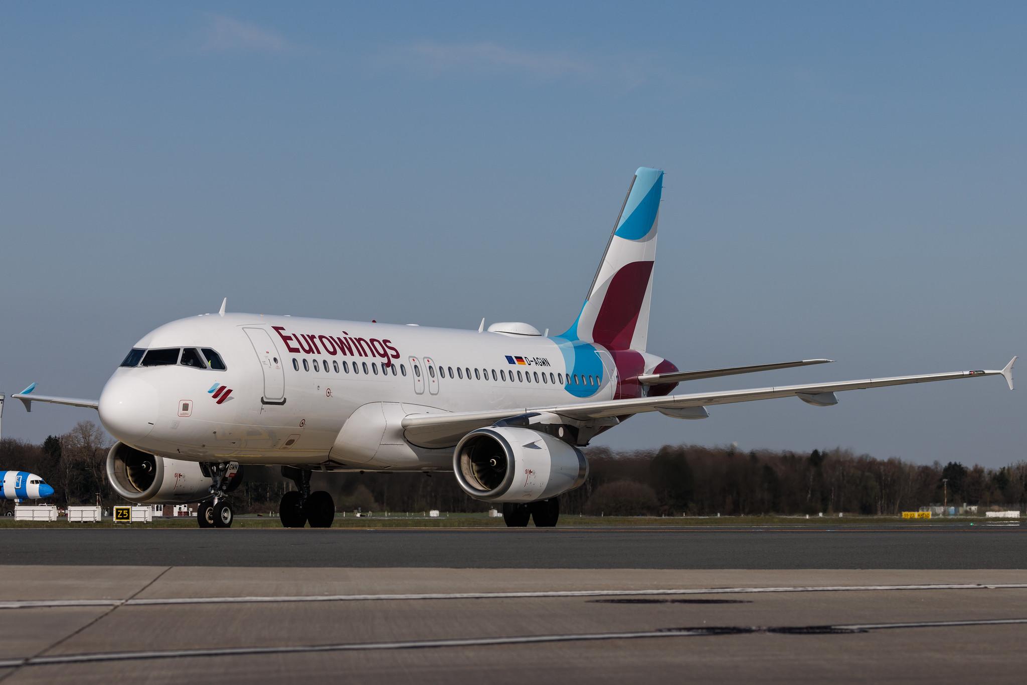 Hamburg Airport: Eurowings (EW / EWG) | Airbus A319-132 A319 | D-AGWN | MSN 3841