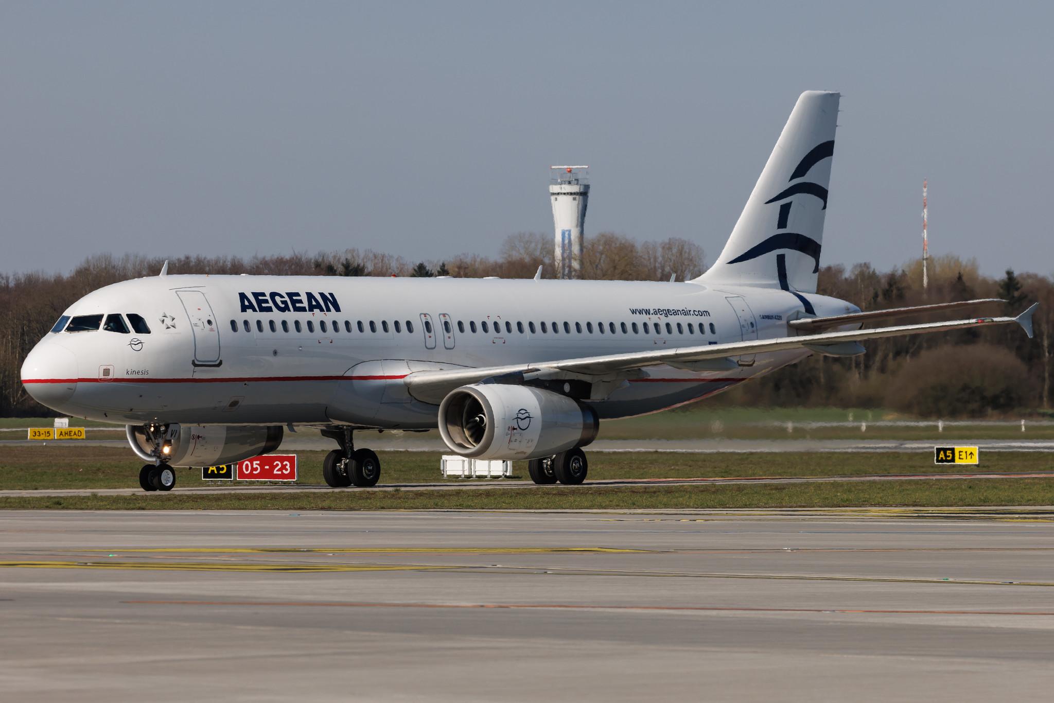 Hamburg Airport: Aegean Airlines (A3 / AEE) | Airbus A320-232 A320 | SX-DVI | MSN 3074