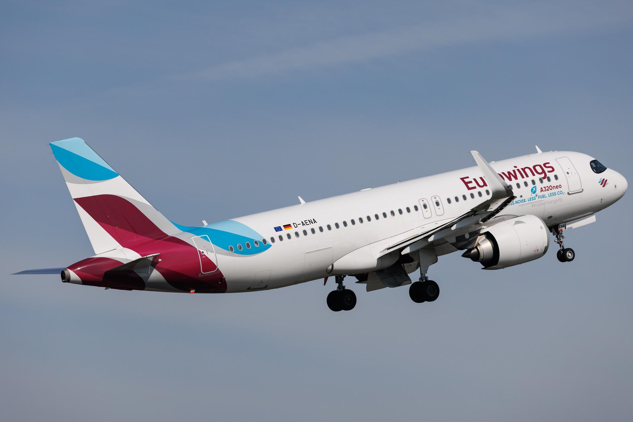 Hamburg Airport: Eurowings (EW / EWG) | Airbus A320-251N A20N | D-AENA | MSN 10758