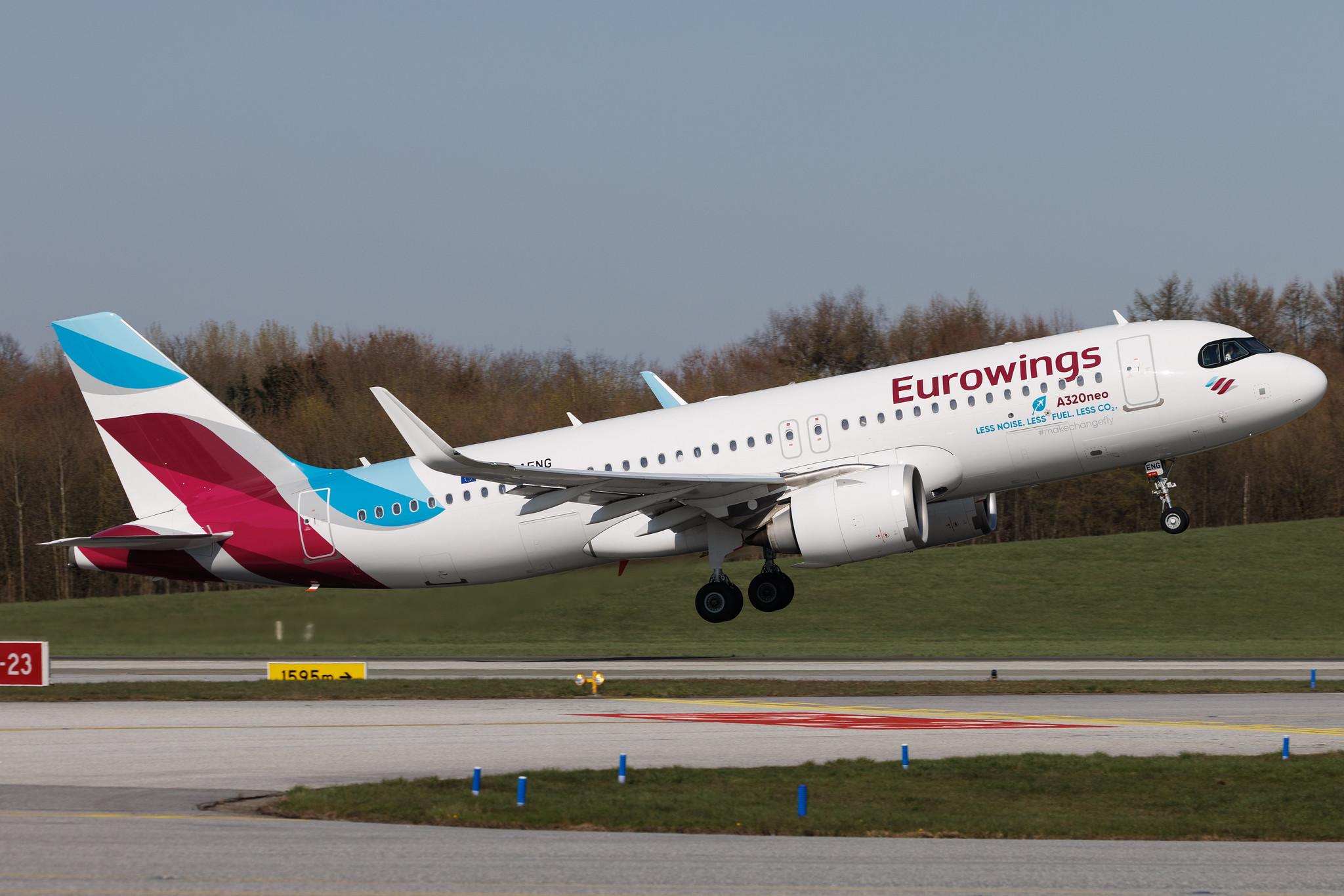 Hamburg Airport: Eurowings (EW / EWG) | Airbus A320-251N A20N | D-AENG | MSN 10970