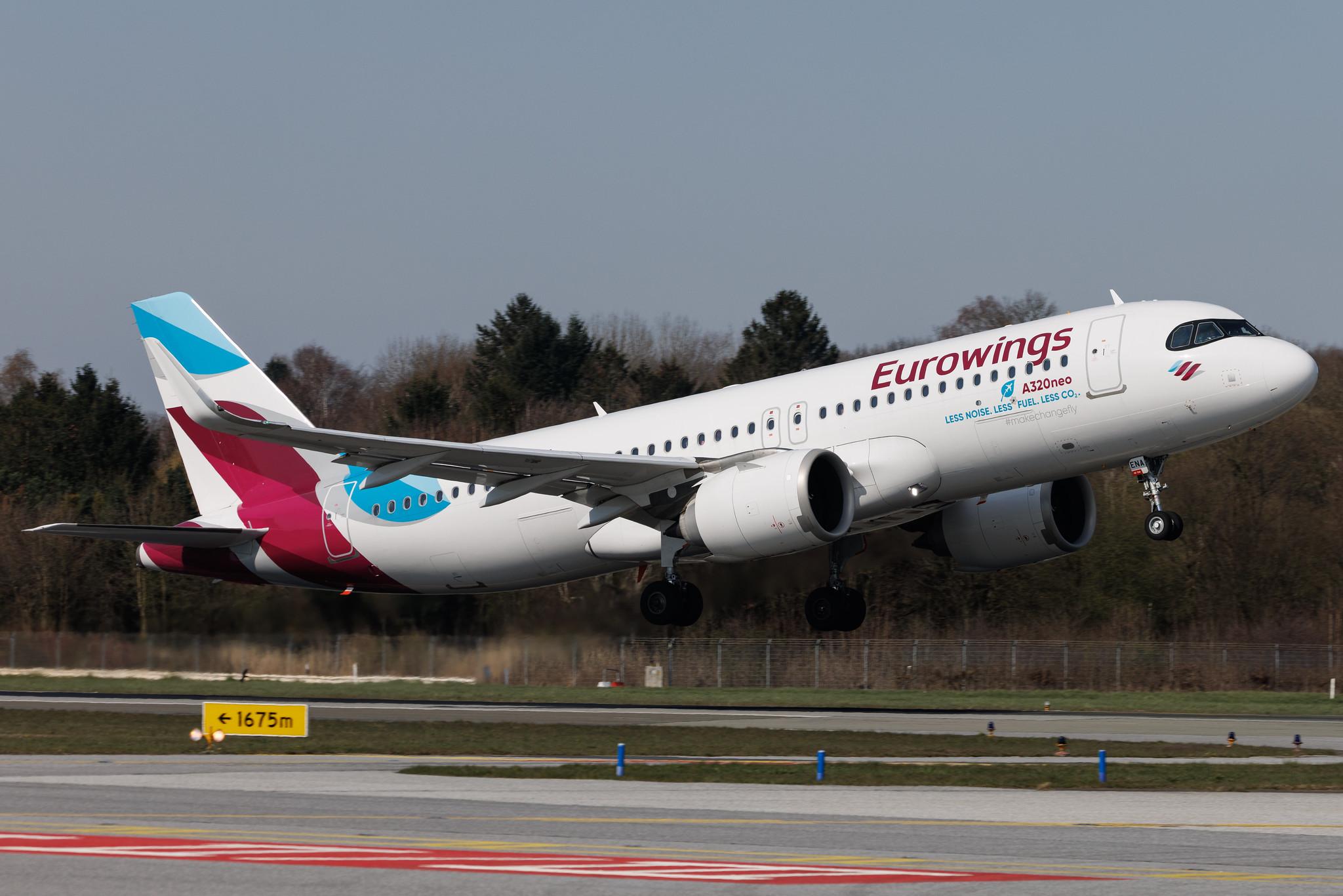 Hamburg Airport: Eurowings (EW / EWG) | Airbus A320-251N A20N | D-AENA | MSN 10758