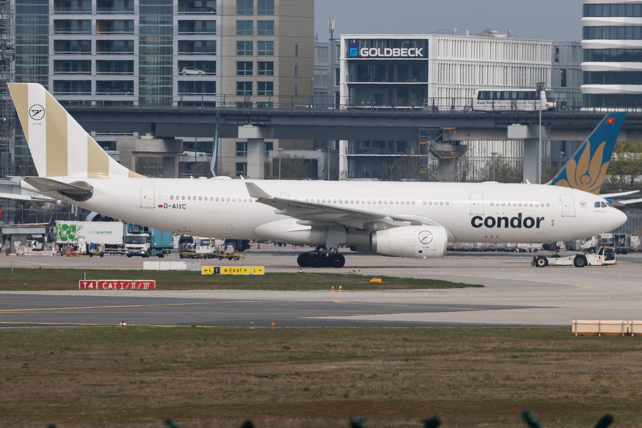Frankfurt Airport: Condor (DE / CFG) | Airbus A330-243 A332 | D-AIYC | MSN 0975