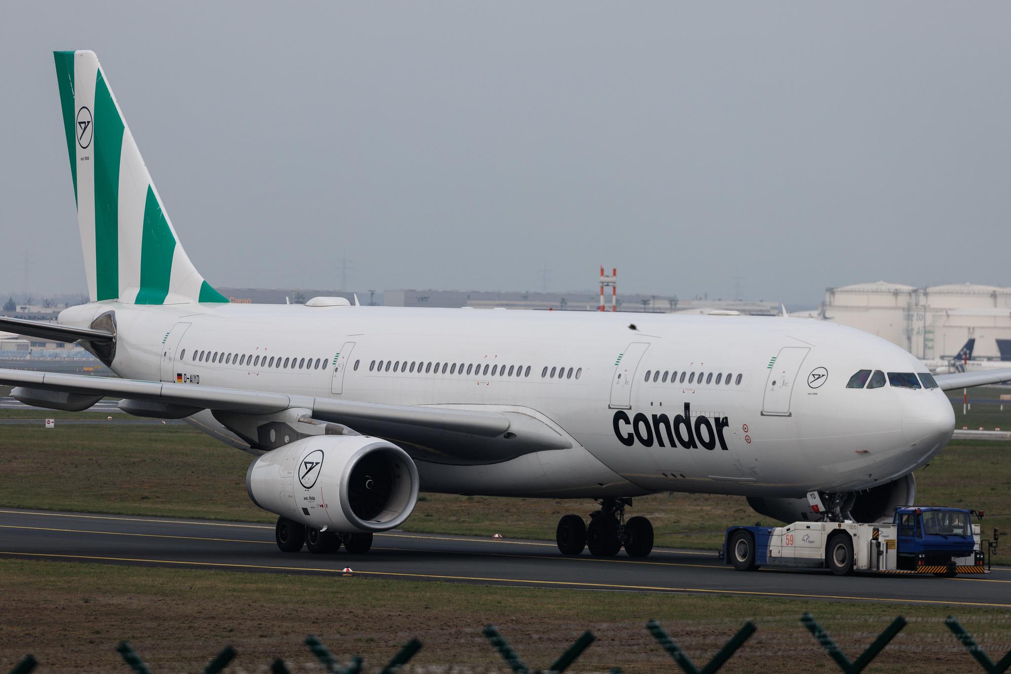 Frankfurt Airport: Condor (DE / CFG) | Airbus A330-243 A332 | D-AIYD | MSN 991