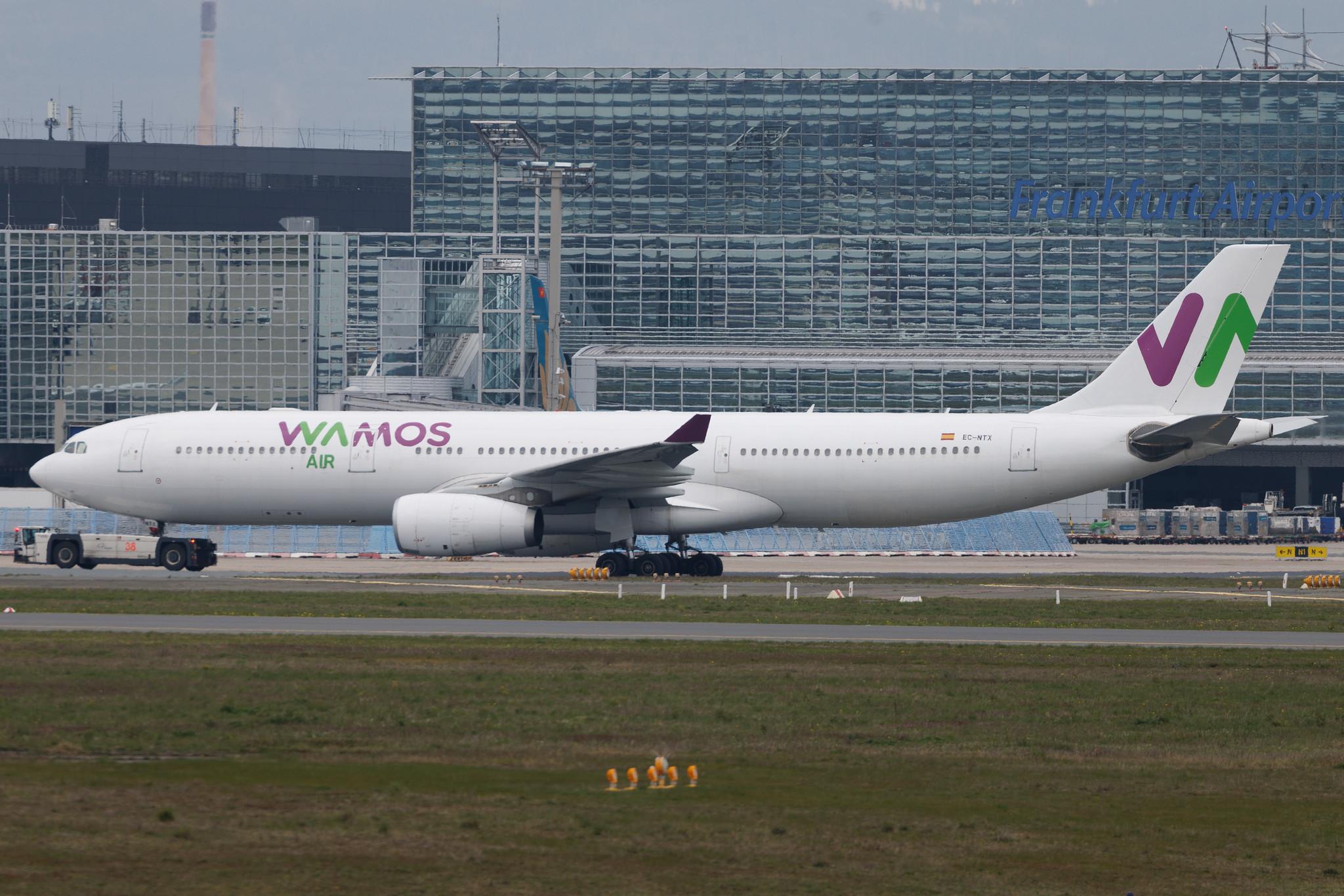 Frankfurt Airport: Wamos Air (EB / PLM) | Airbus A330-343 A333 | EC-NTX | MSN 1597