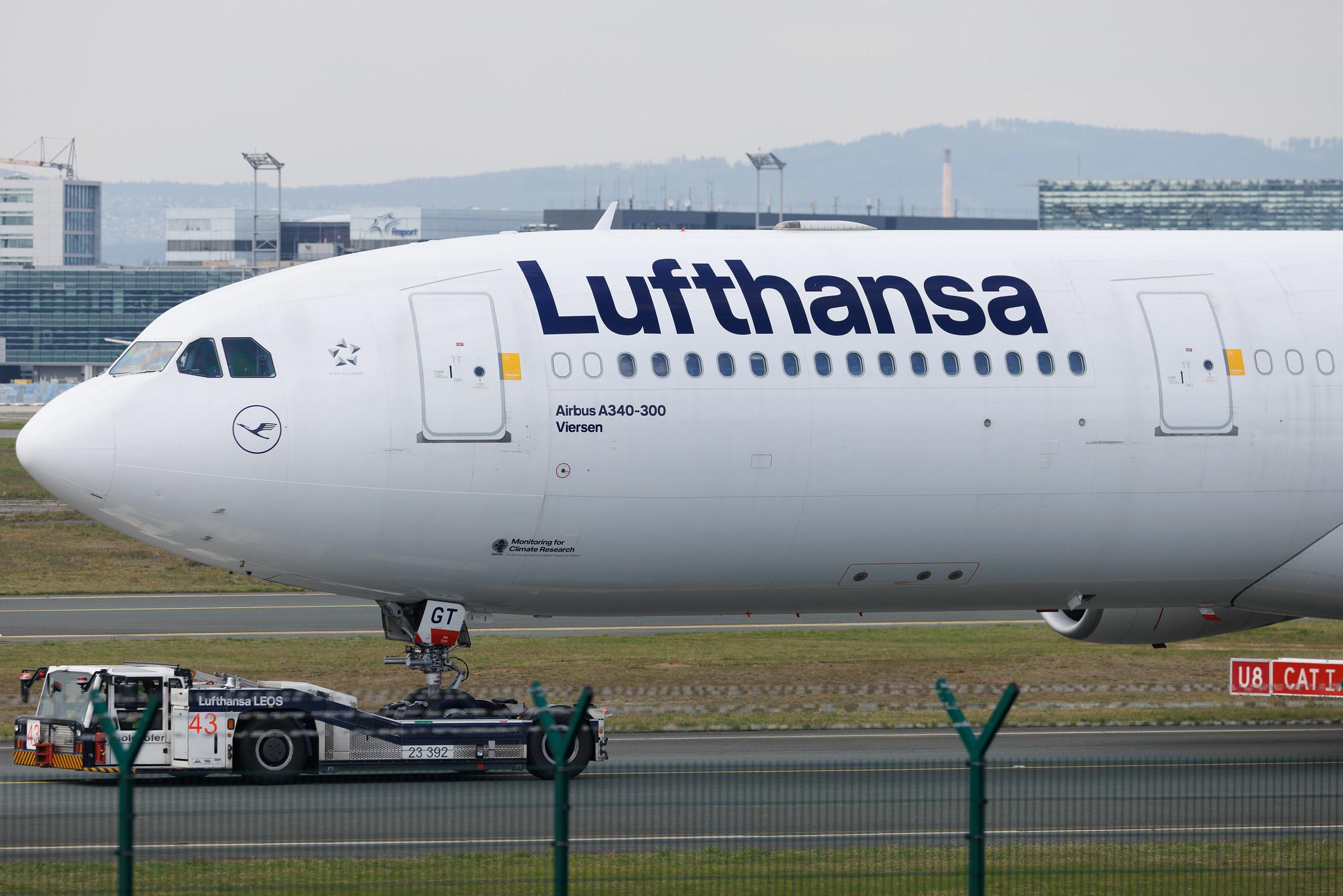 Frankfurt Airport: Lufthansa (LH / DLH) | Airbus A340-313 A343 | D-AIGT | MSN 0304
