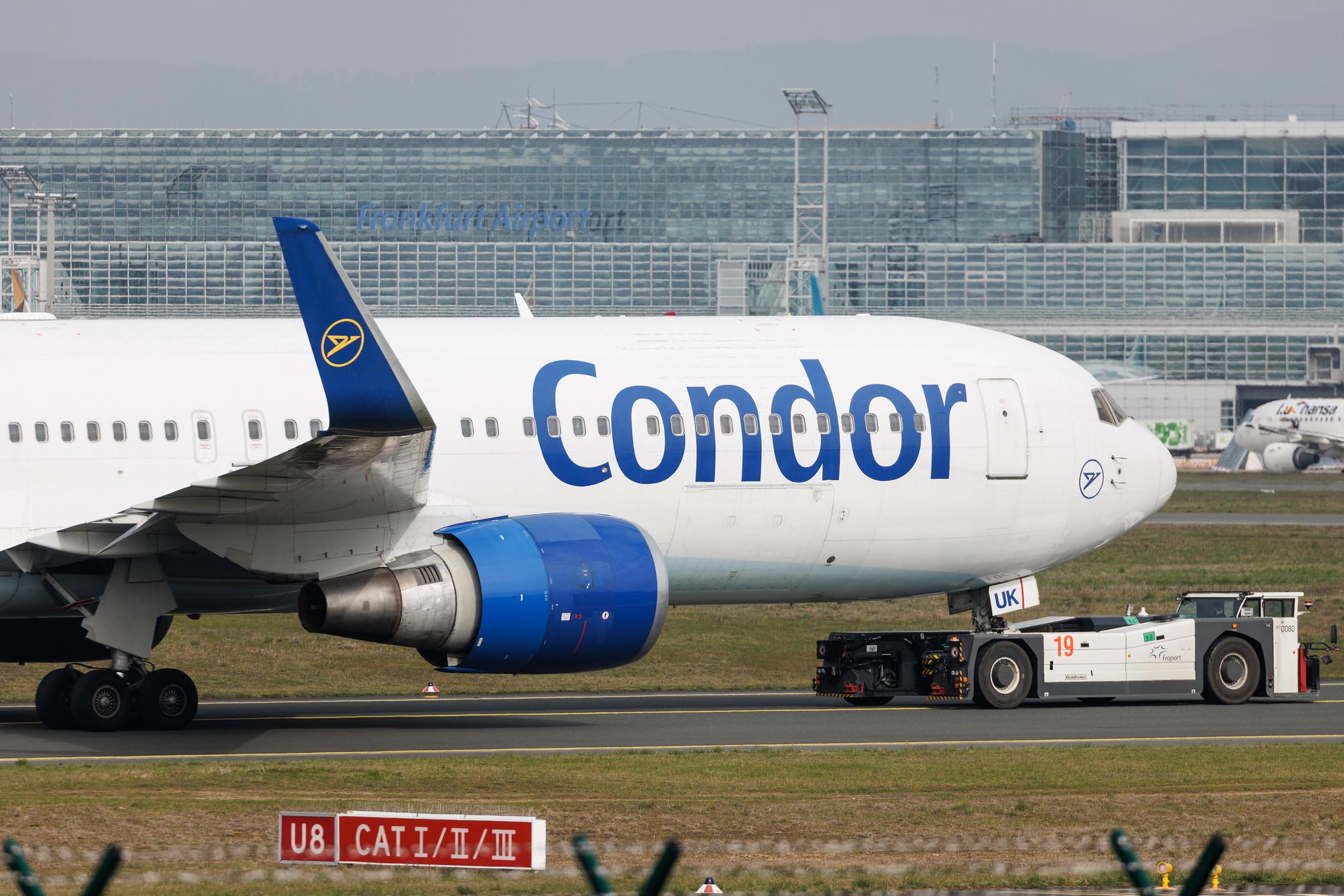 Frankfurt Airport: Condor (DE / CFG) | Boeing 767-343(ER) B763 | D-ABUK | MSN 30009