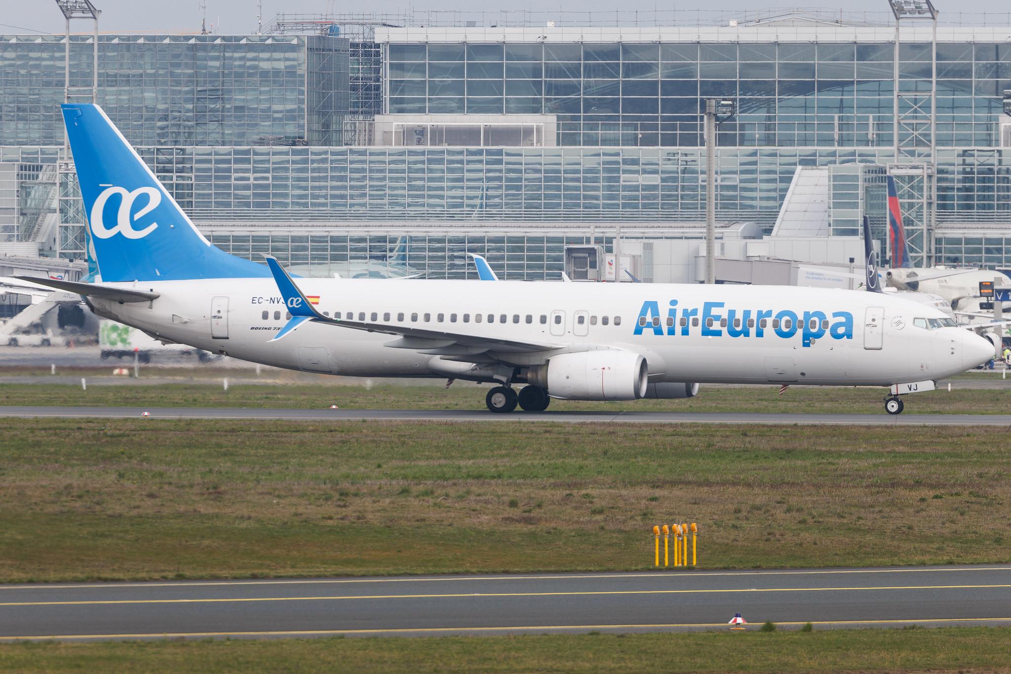 Frankfurt Airport: Air Europa (UX / AEA) | Boeing 737-8K5 B738 | EC-NVJ | MSN 35138