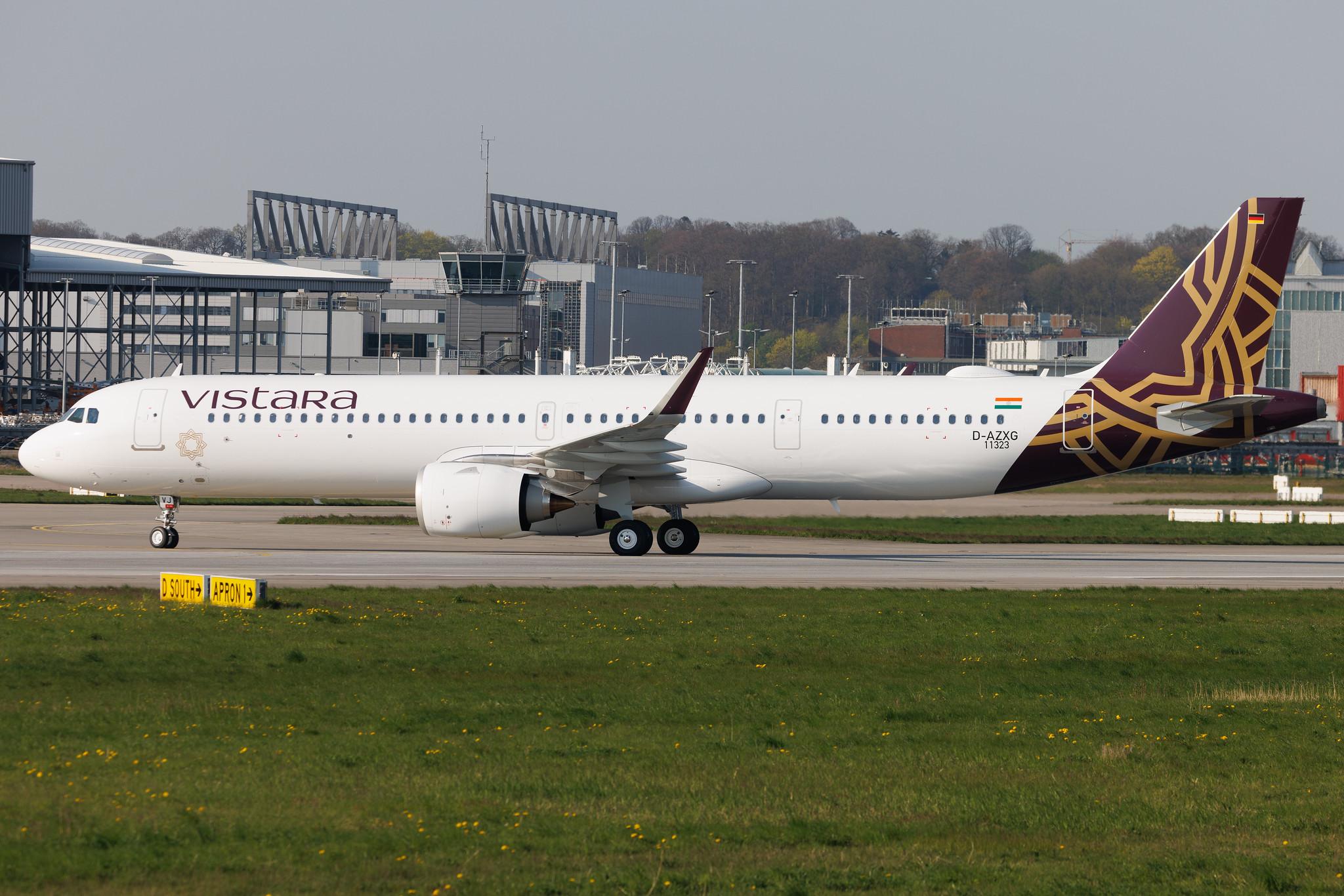 Hamburg Finkenwerder: Vistara (UK / VTI) | Airbus A321-251NX A21N | D-AZXG | VT-TVJ | MSN 11323