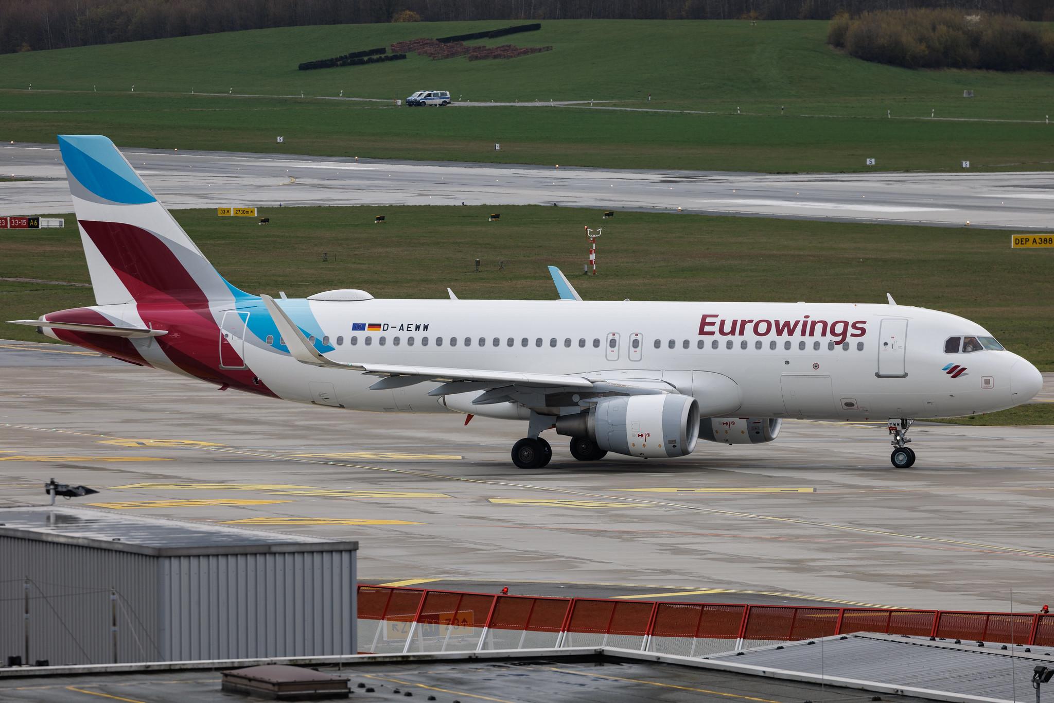 Hamburg Airport: Eurowings (EW / EWG) | Airbus A320-214 A320 | D-AEWW | MSN 7615