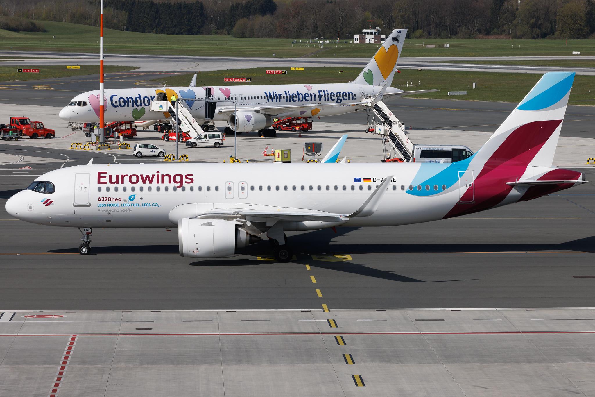 Hamburg Airport: Eurowings (EW / EWG) | Airbus A320-251N A20N | D-AENE | MSN 10932