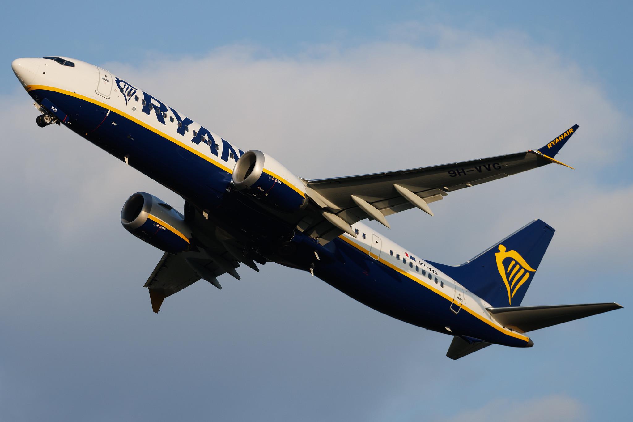 Hamburg Airport: Ryanair (FR / RYR) | Operator: Malta Air | Boeing 737 MAX 8-200 B38M | 9H-VVG | MSN 62343