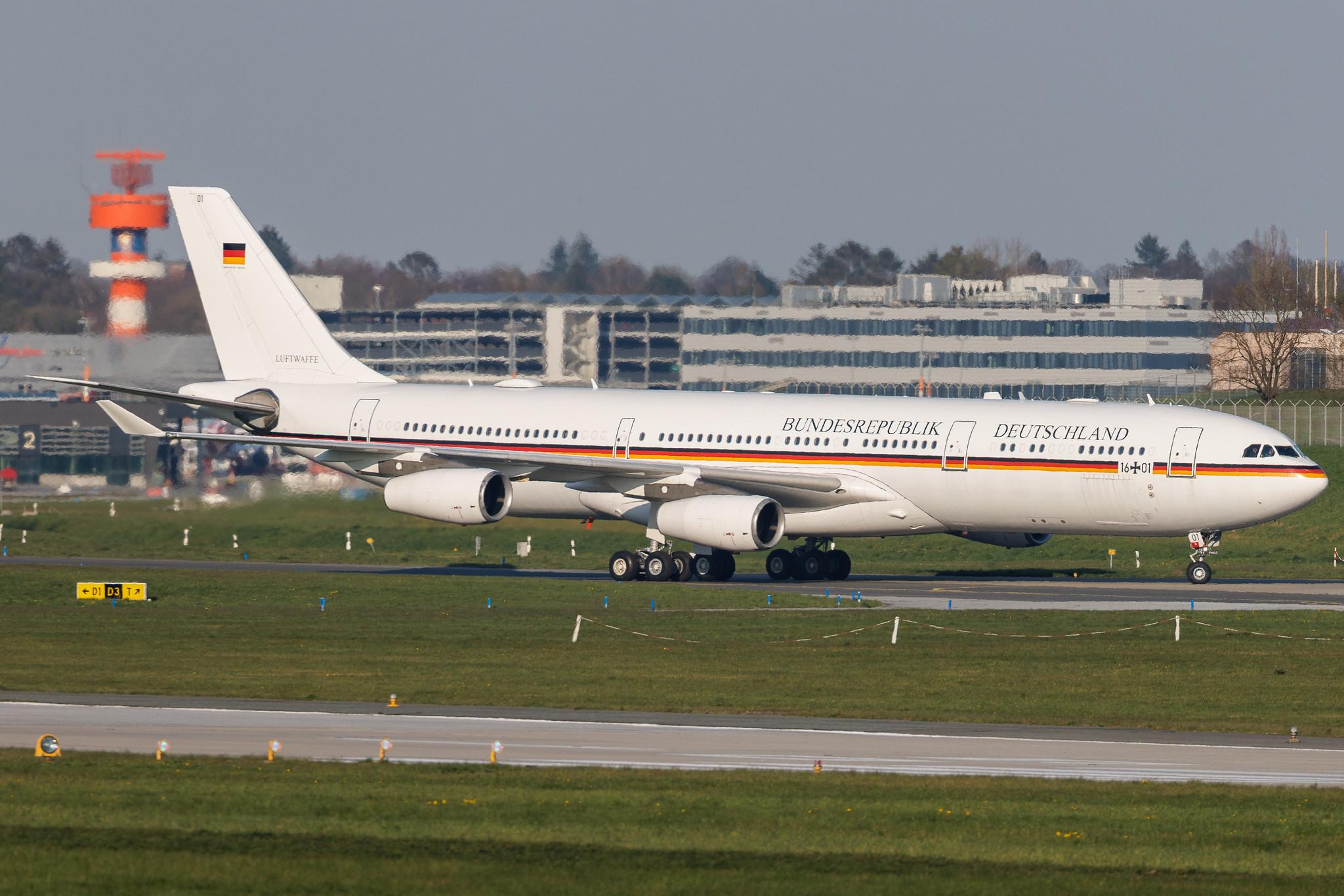 Hamburg Airport: German Air Force (/ GAF) | Airbus A340-313 A343 | 16+01 | MSN 274