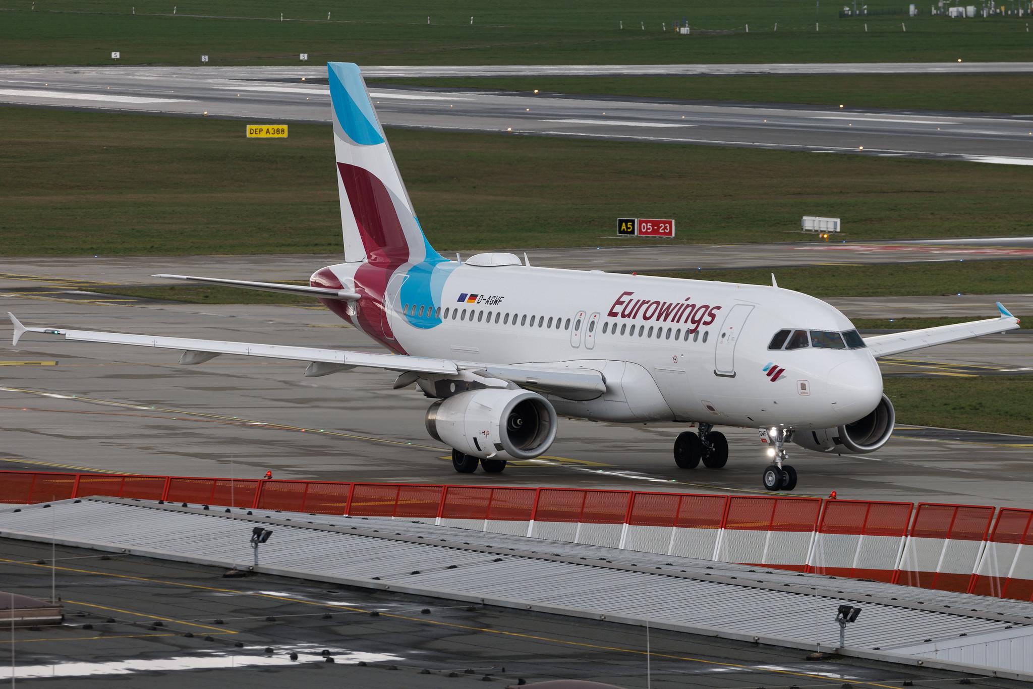 Hamburg Airport: Eurowings (EW / EWG) | Airbus A319-132 A319 | D-AGWF | MSN 3172
