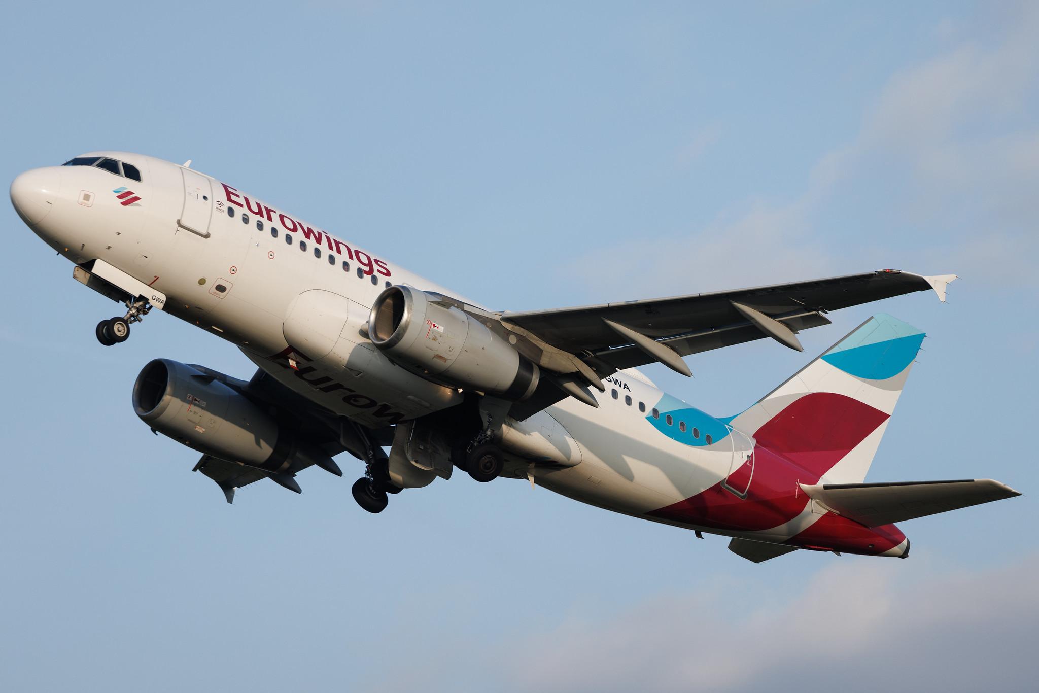 Hamburg Airport: Eurowings (EW / EWG) | Airbus A319-132 A319 | D-AGWA | MSN 2813