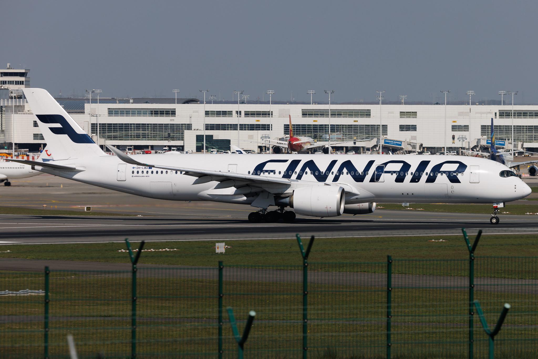 Brussels Airport: Finnair (AY / FIN) | Airbus A350-941 A359 | OH-LWA | MSN 018