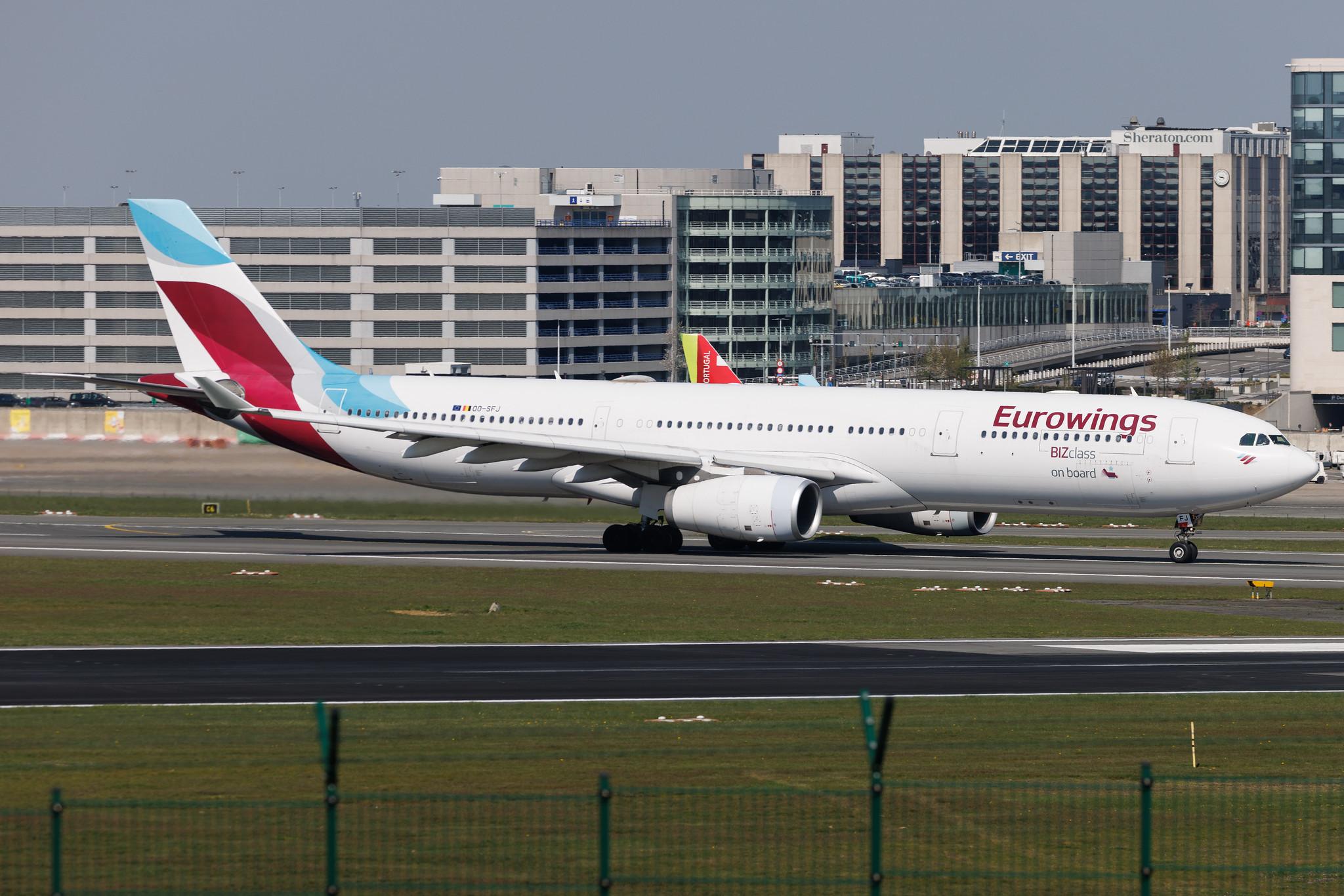Brussels Airport: Eurowings (EW / EWG) | Operator: Brussels Airlines | Airbus A340-313 A333 | OO-SFJ | MSN 0701