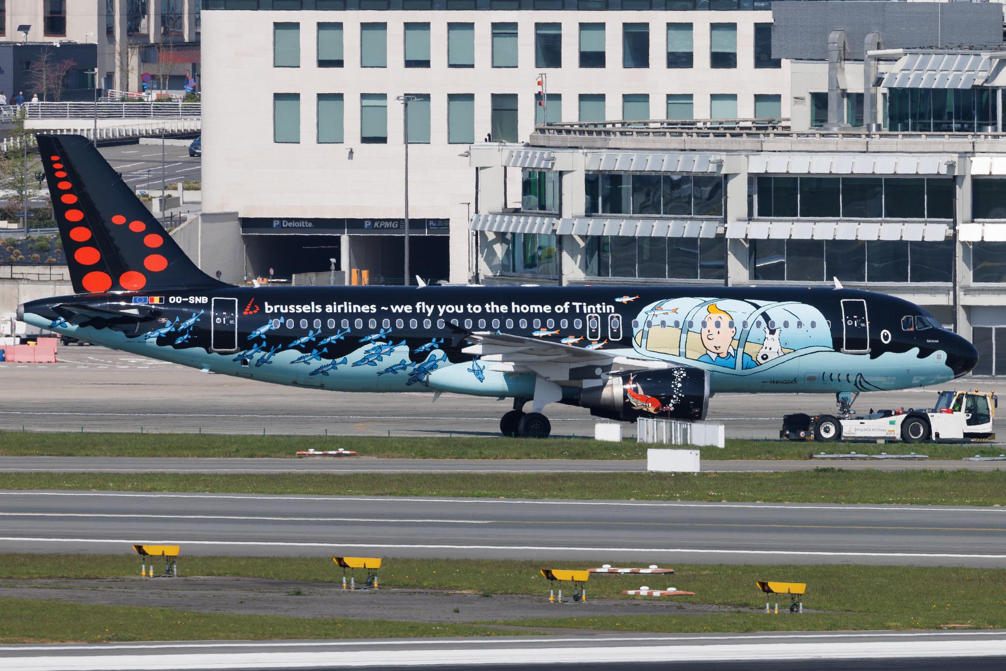 Brussels Airport: Brussels Airlines (SN / BEL) | Livery: Tintin comics Livery | Airbus A320-214 A320 | OO-SNB | MSN 1493