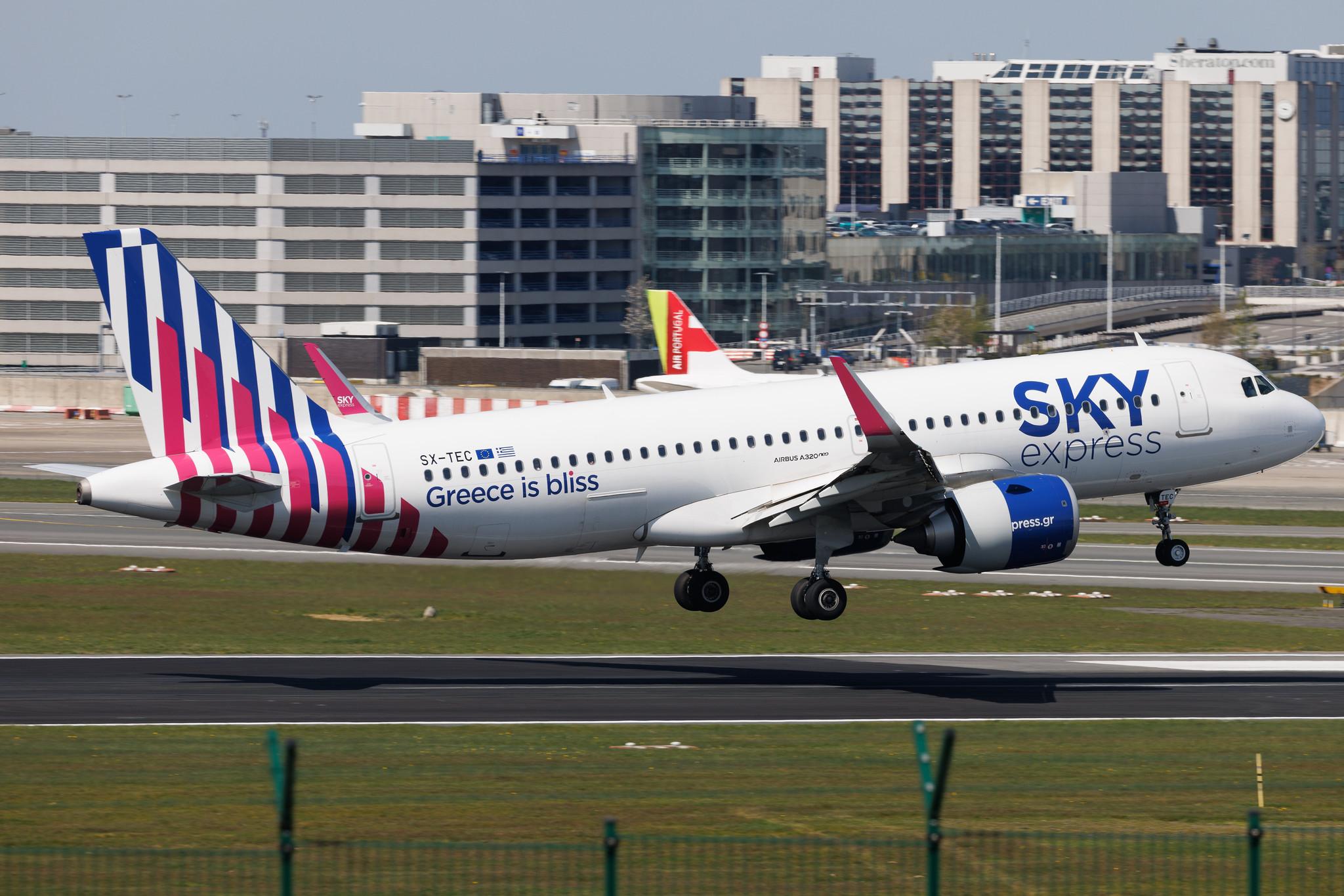 Brussels Airport: Sky Express (GQ / SEH) | Airbus A320-251N A20N | SX-TEC | MSN 9566