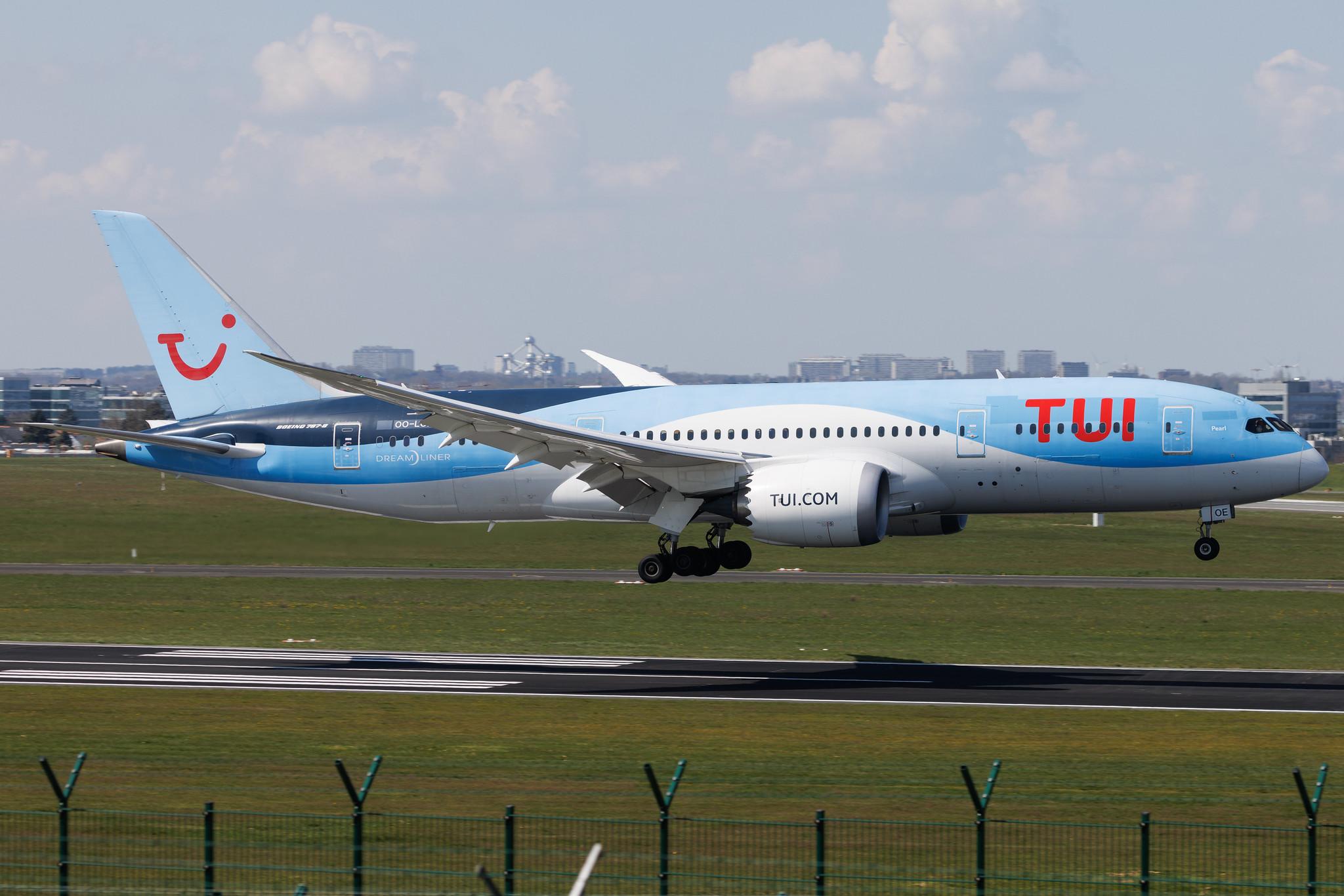 Brussels Airport: TUI (X3 / TUI) | Operator: TUIfly Belgium | Boeing 787-8 Dreamliner B788 | OO-LOE | MSN 36426