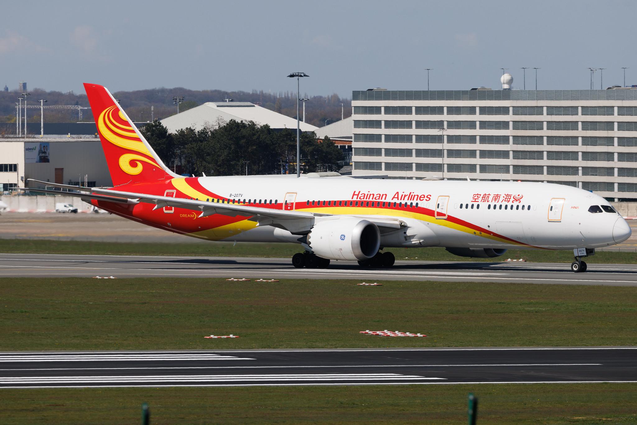 Brussels Airport: Hainan Airlines (HU / CHH) |  Boeing 787-9 Dreamliner B789 | B-207V | MSN 62732