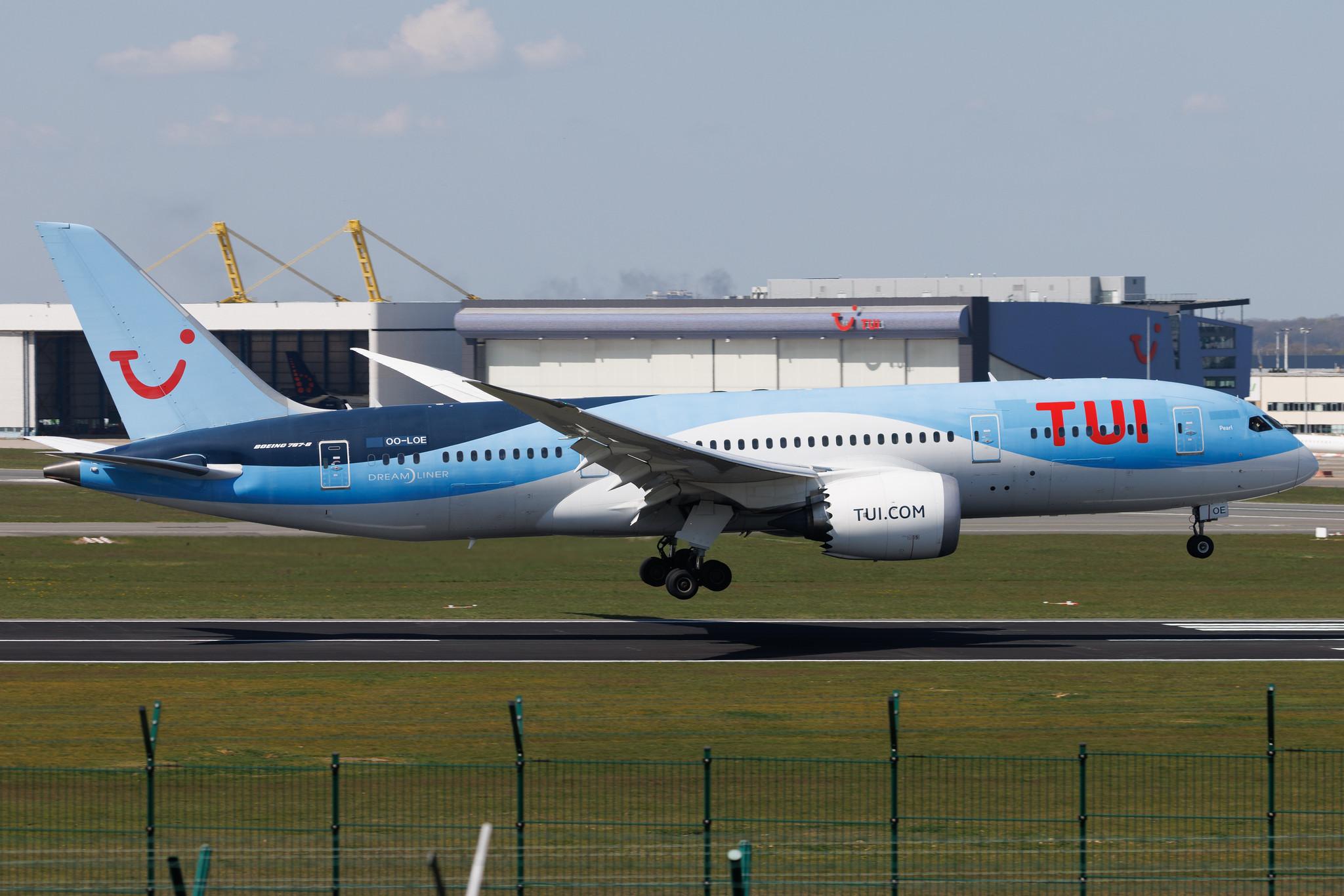 Brussels Airport: TUI (X3 / TUI) | Operator: TUIfly Belgium | Boeing 787-8 Dreamliner B788 | OO-LOE | MSN 36426