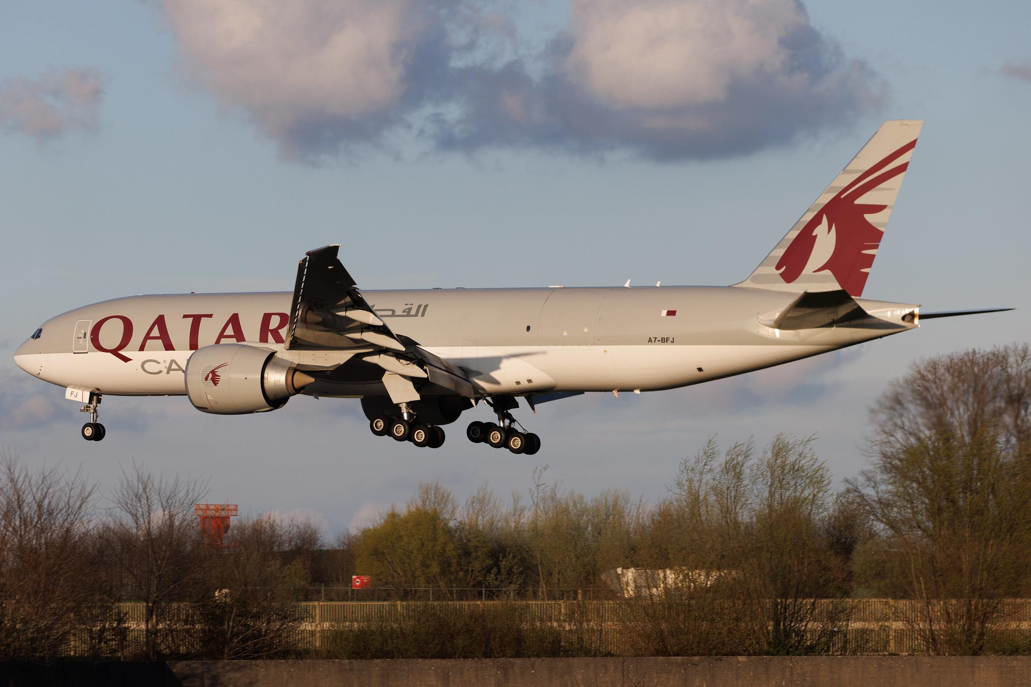 Brussels Airport: Qatar Cargo (QR / QTR) | Operator: Qatar Airways | B77L | A7-BFJ | MSN 62085