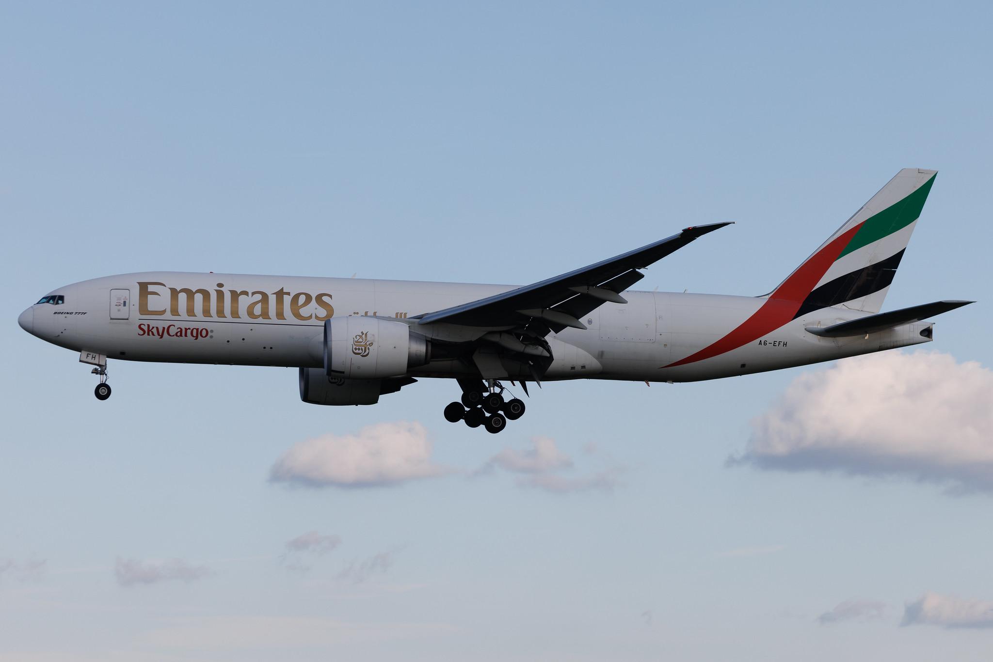 Brussels Airport: Emirates SkyCargo (EK / UAE) | Operator: Emirates | Boeing 777-F1H B77L | A6-EFH | MSN 35608