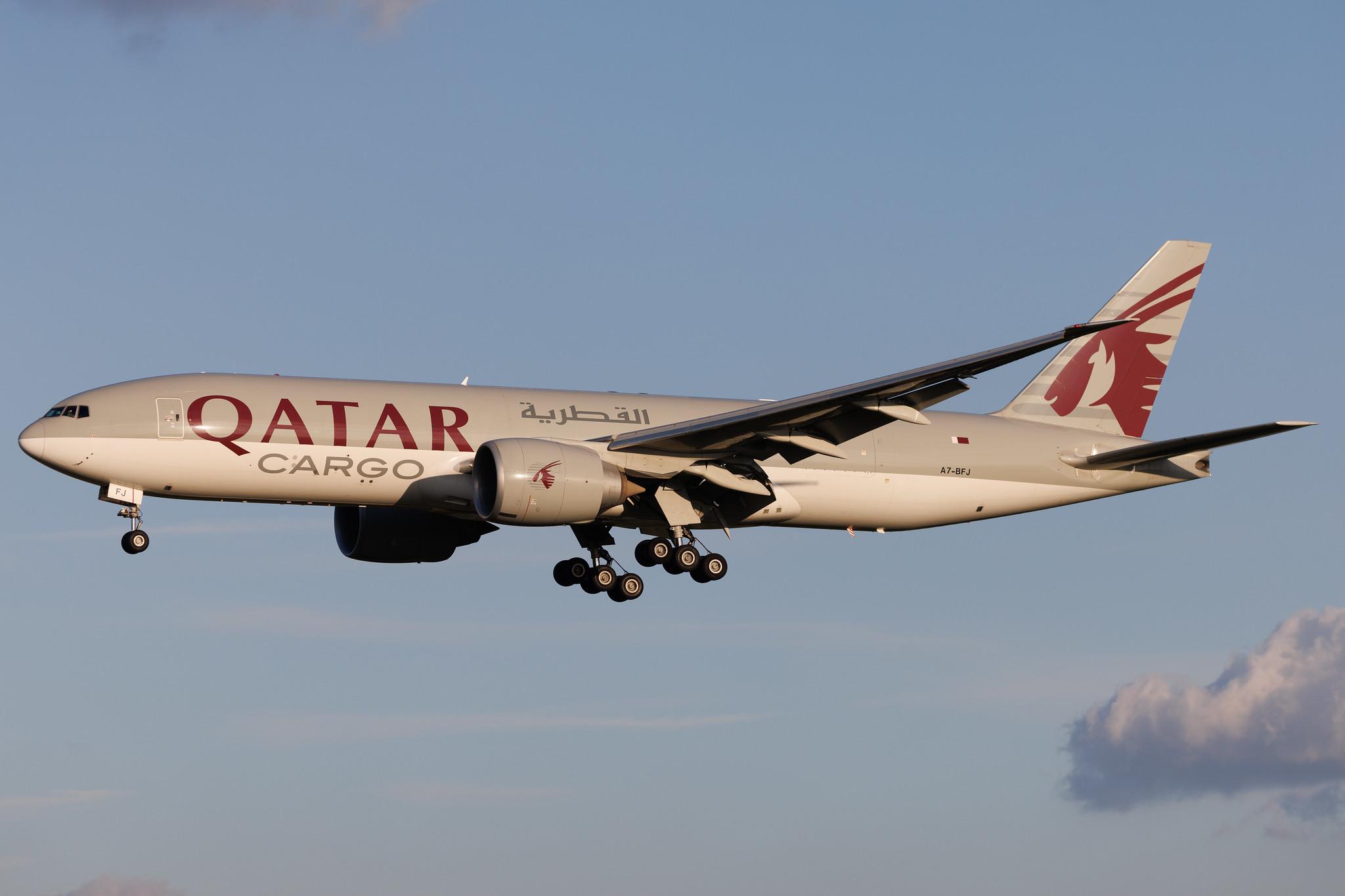 Brussels Airport: Qatar Cargo (QR / QTR) | Operator: Qatar Airways | B77L | A7-BFJ | MSN 62085