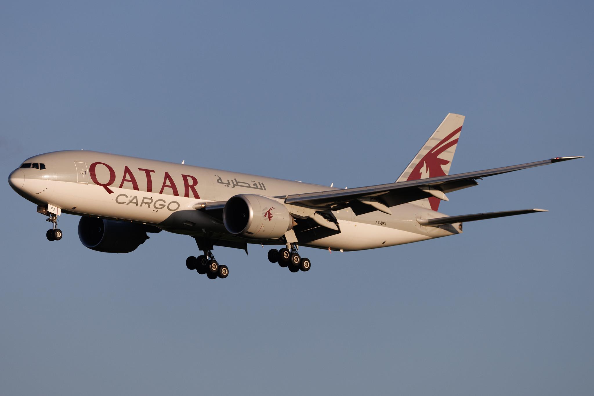 Brussels Airport: Qatar Cargo (QR / QTR) | Operator: Qatar Airways | B77L | A7-BFJ | MSN 62085