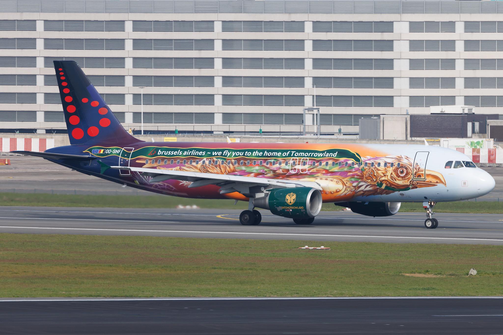 Brussels Airport: Brussels Airlines (SN / BEL) | Livery: Tomorrowland Livery | Airbus A320-214 A320 | OO-SNF | MSN 2810