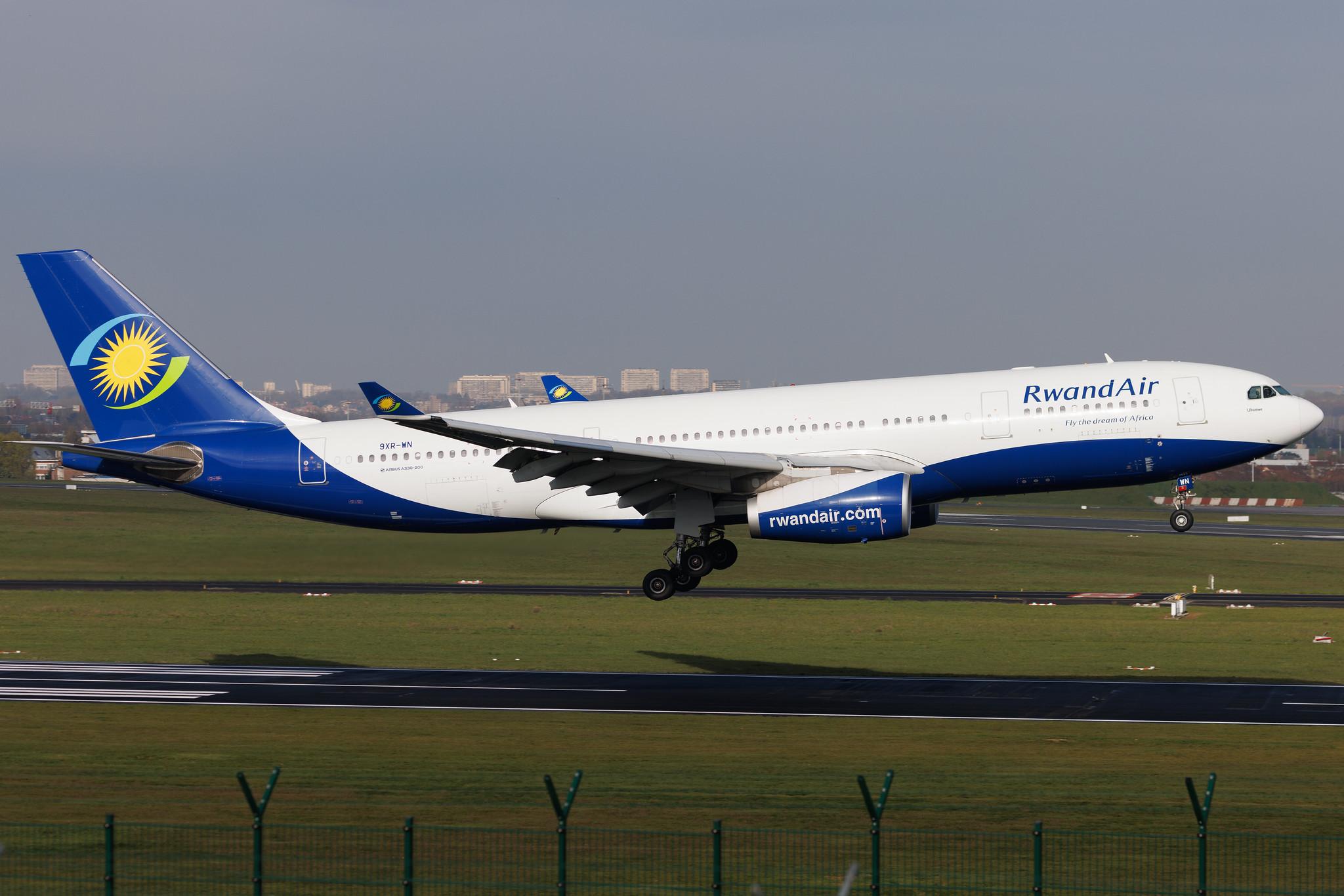 Brussels Airport: RwandAir (WB / RWD) |  Airbus A330-243 A332 | 9XR-WN | MSN 1741