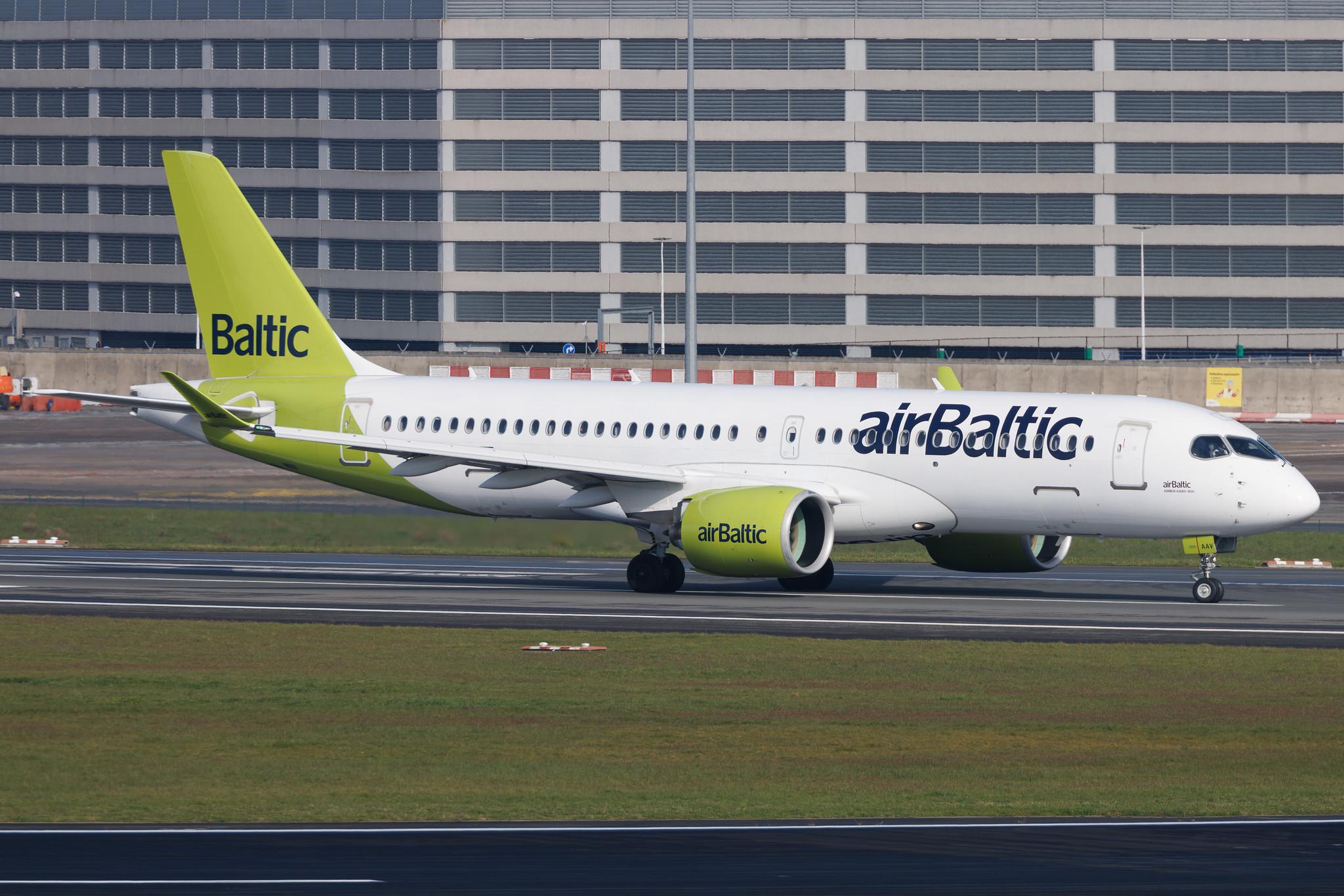 Brussels Airport: Air Baltic (BT / BTI) | Airbus A220-300 BCS3 | YL-AAV | MSN 55071