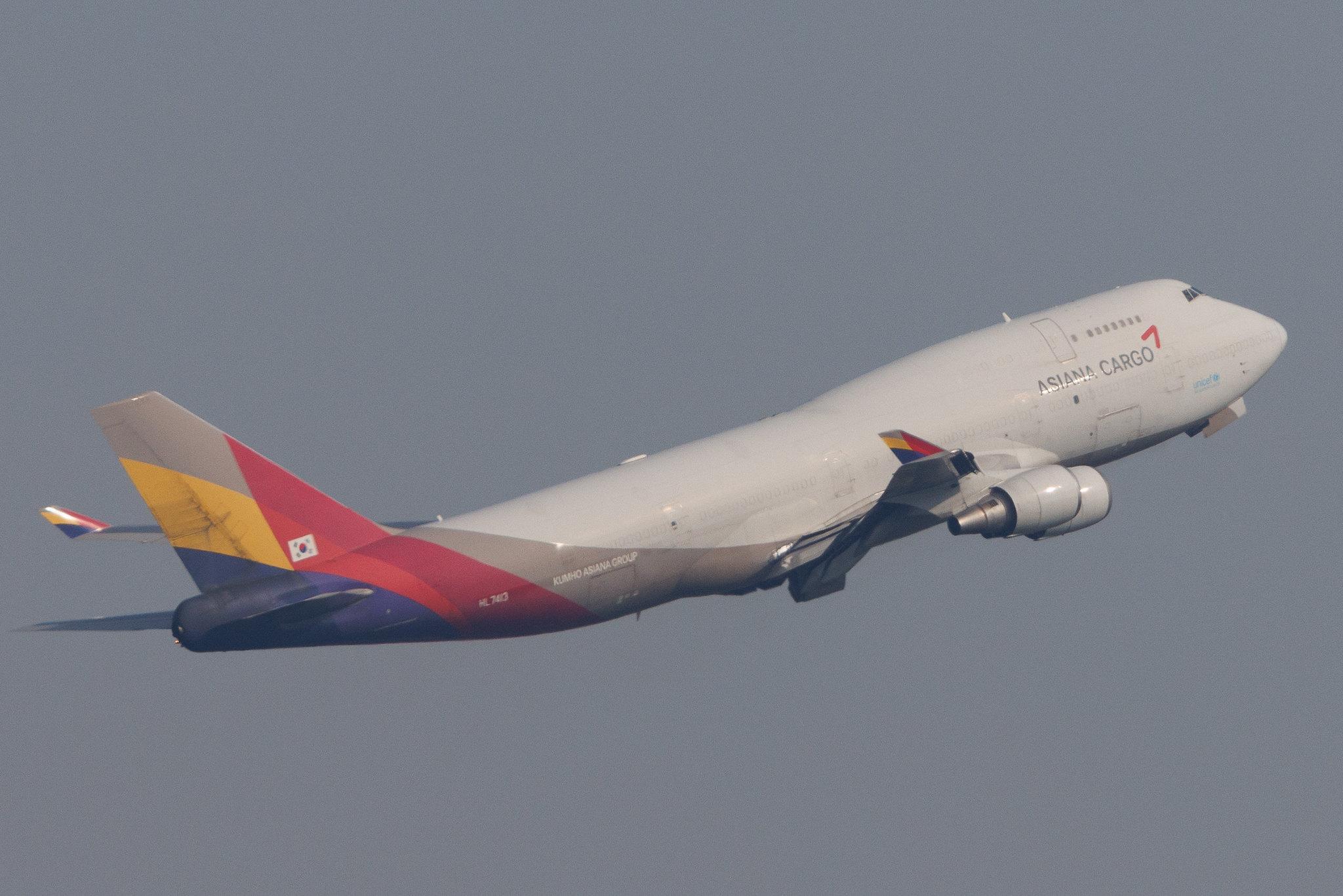 Brussels Airport: Asiana Cargo (OZ / AAR) | Boeing 747-48E(BDSF) B744 | HL7413 | MSN 25405