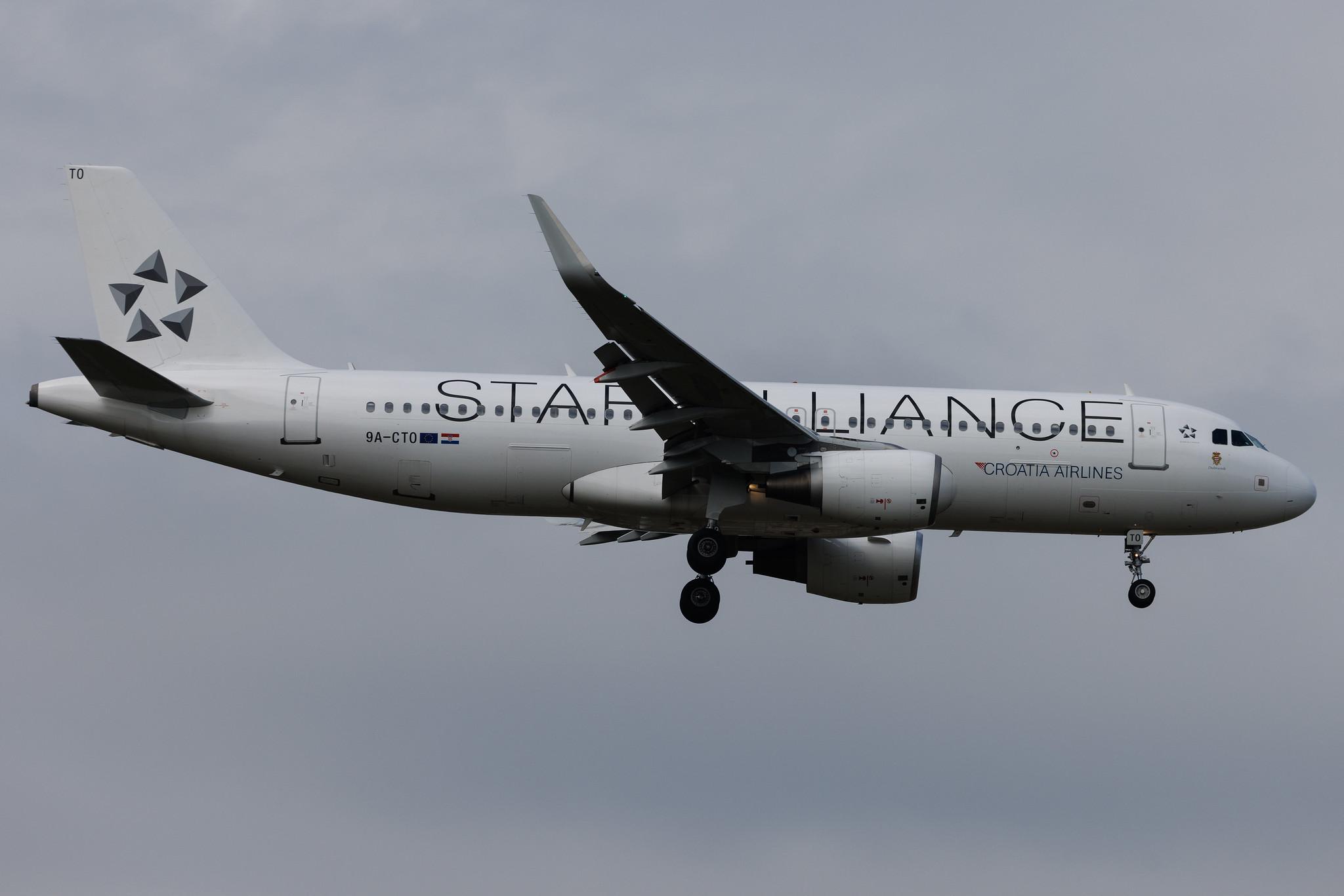 Frankfurt Airport: Croatia Airlines (OU / CTN) | Livery: Star Alliance Livery | Airbus A320-214 A320 | 9A-CTO | MSN 02178