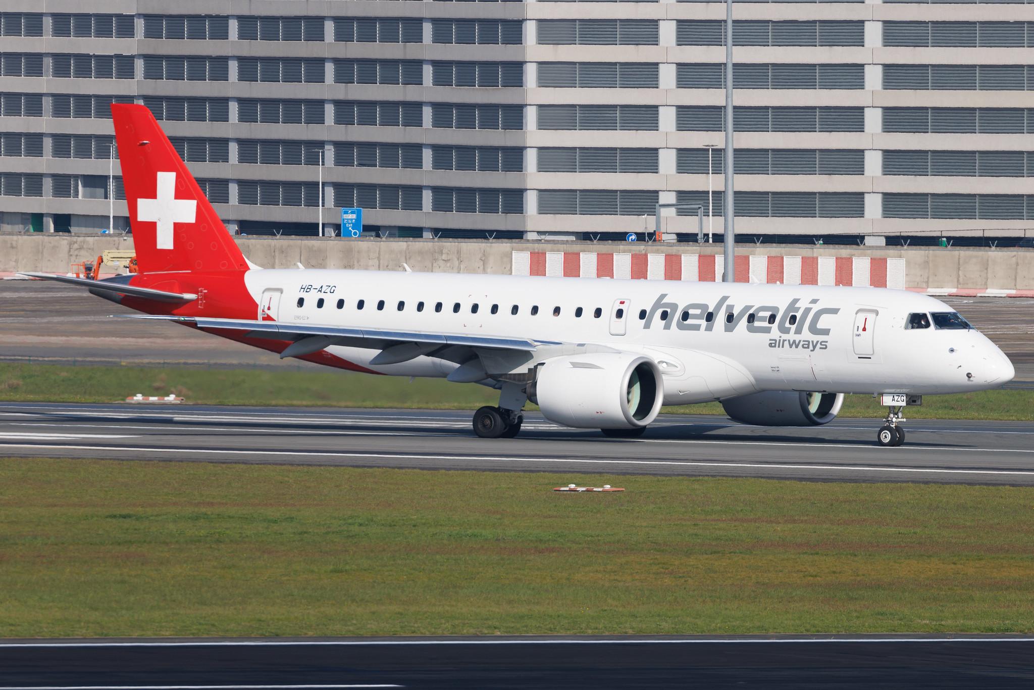 Brussels Airport: Helvetic Airways (2L / OAW) | Embraer E190-E2 E290 | HB-AZG | MSN 19020036