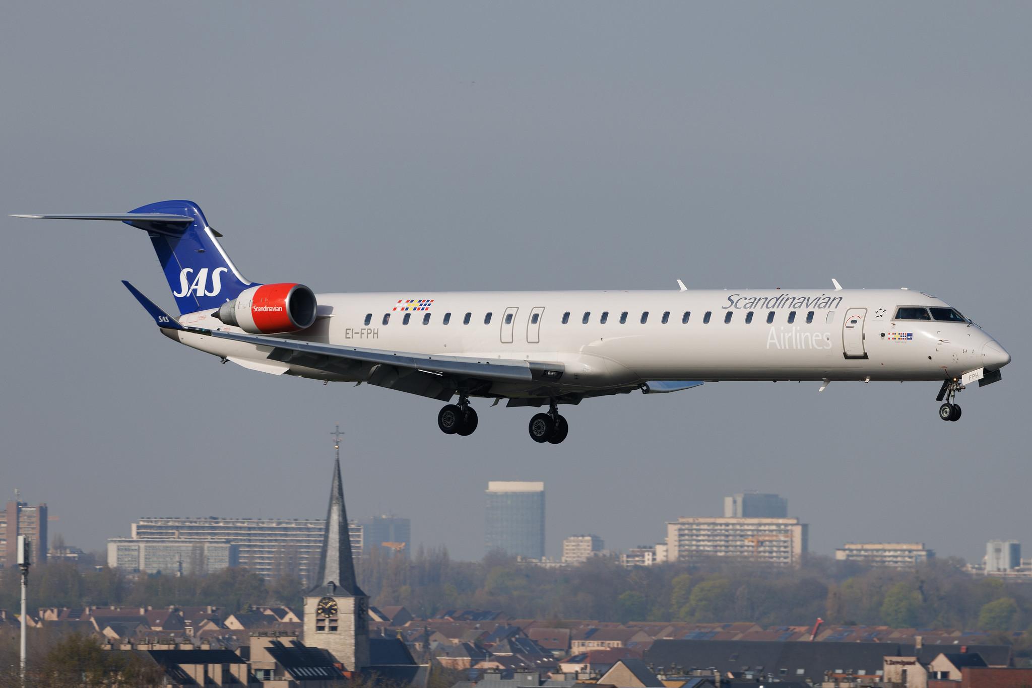Brussels Airport: SAS (SK / SAS) | Operator: Cityjet | Mitsubishi CRJ-900LR CRJ9 | EI-FPH | MSN 15409