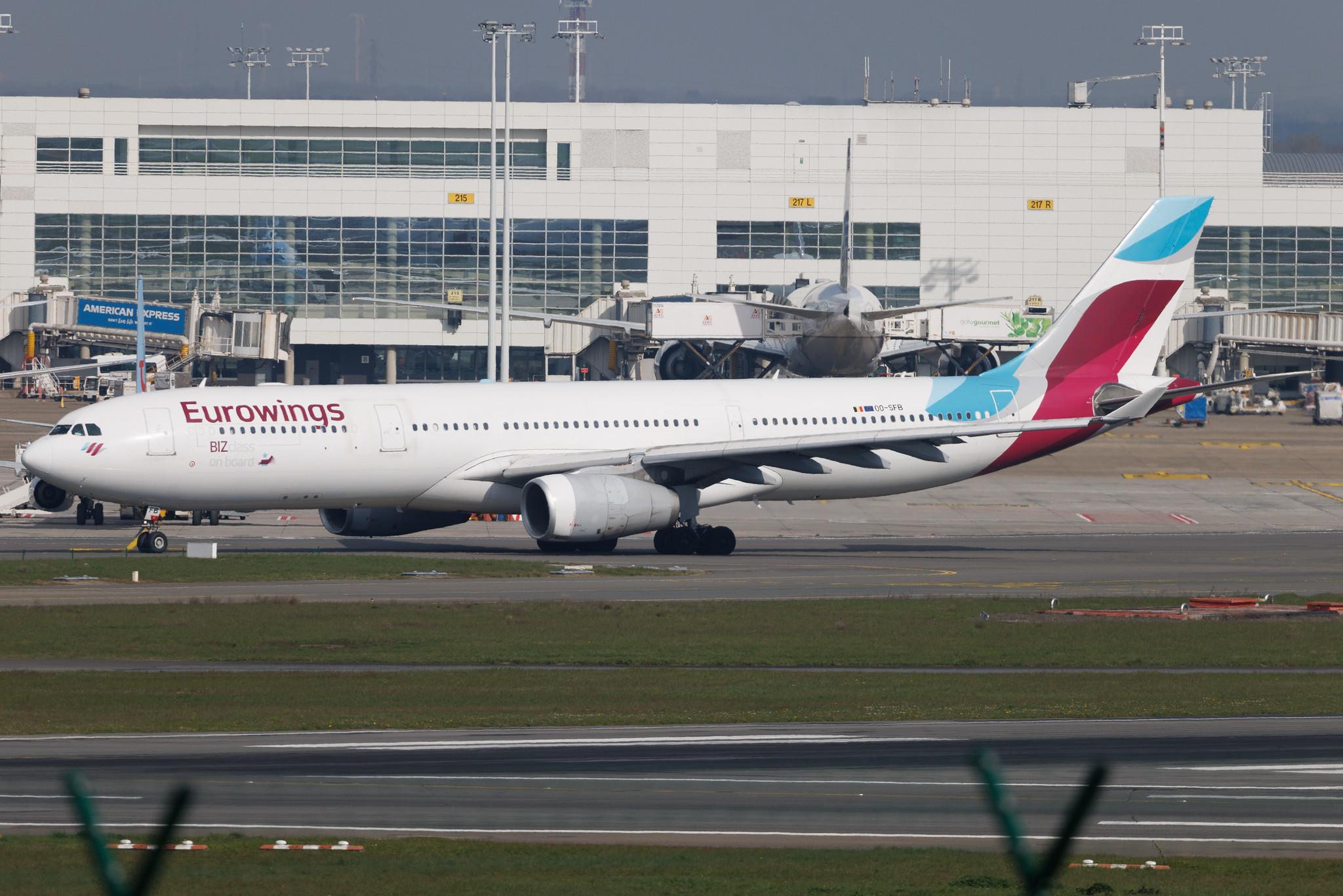 Brussels Airport: Brussels Airlines (SN / BEL) | Airbus A330-342 A333 | OO-SFB | MSN 0915