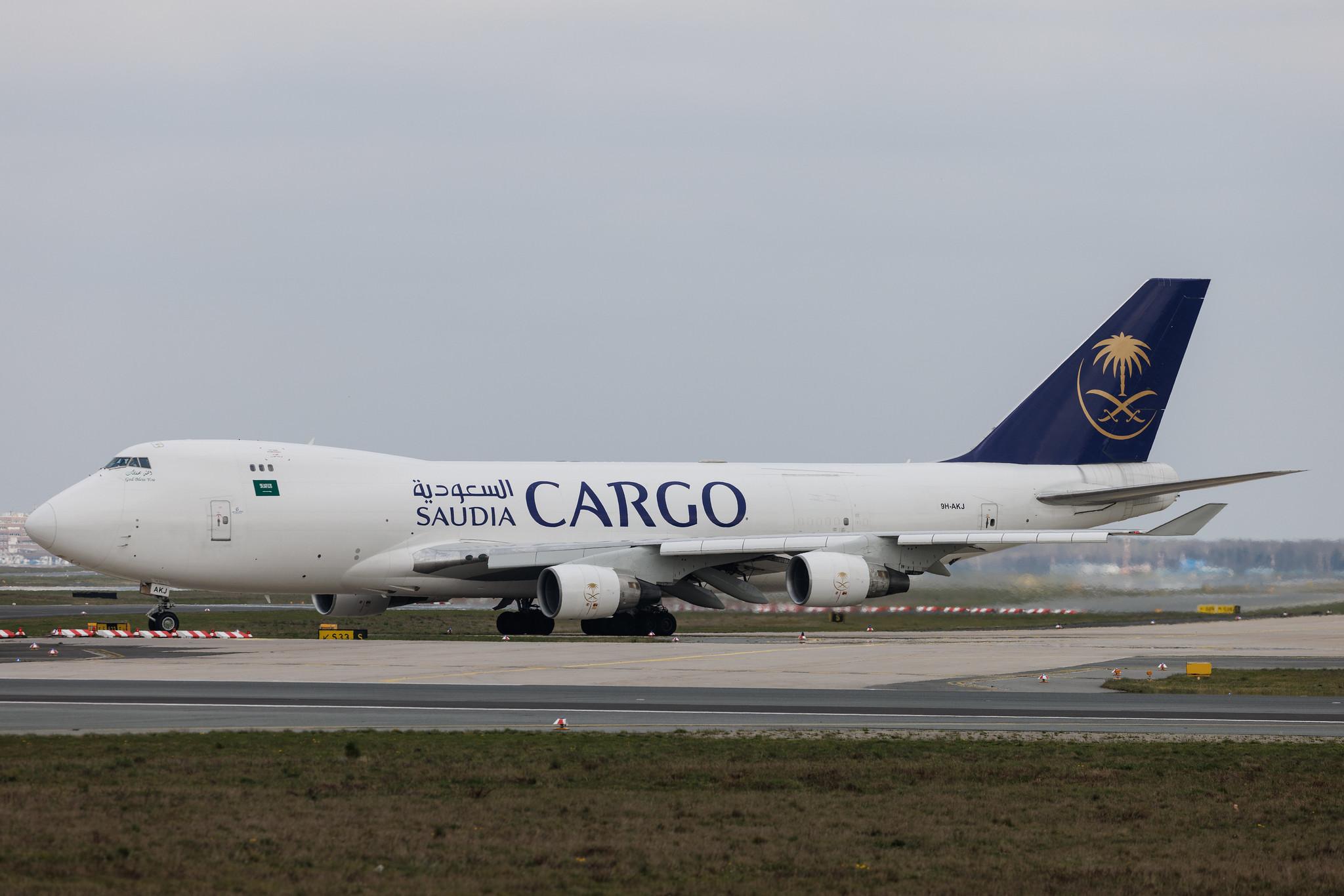 Frankfurt Airport: Saudia Cargo (SV / SVA) | Operator: Air Atlanta Europe | Boeing 747-412F B744 | 9H-AKJ | MSN 28263