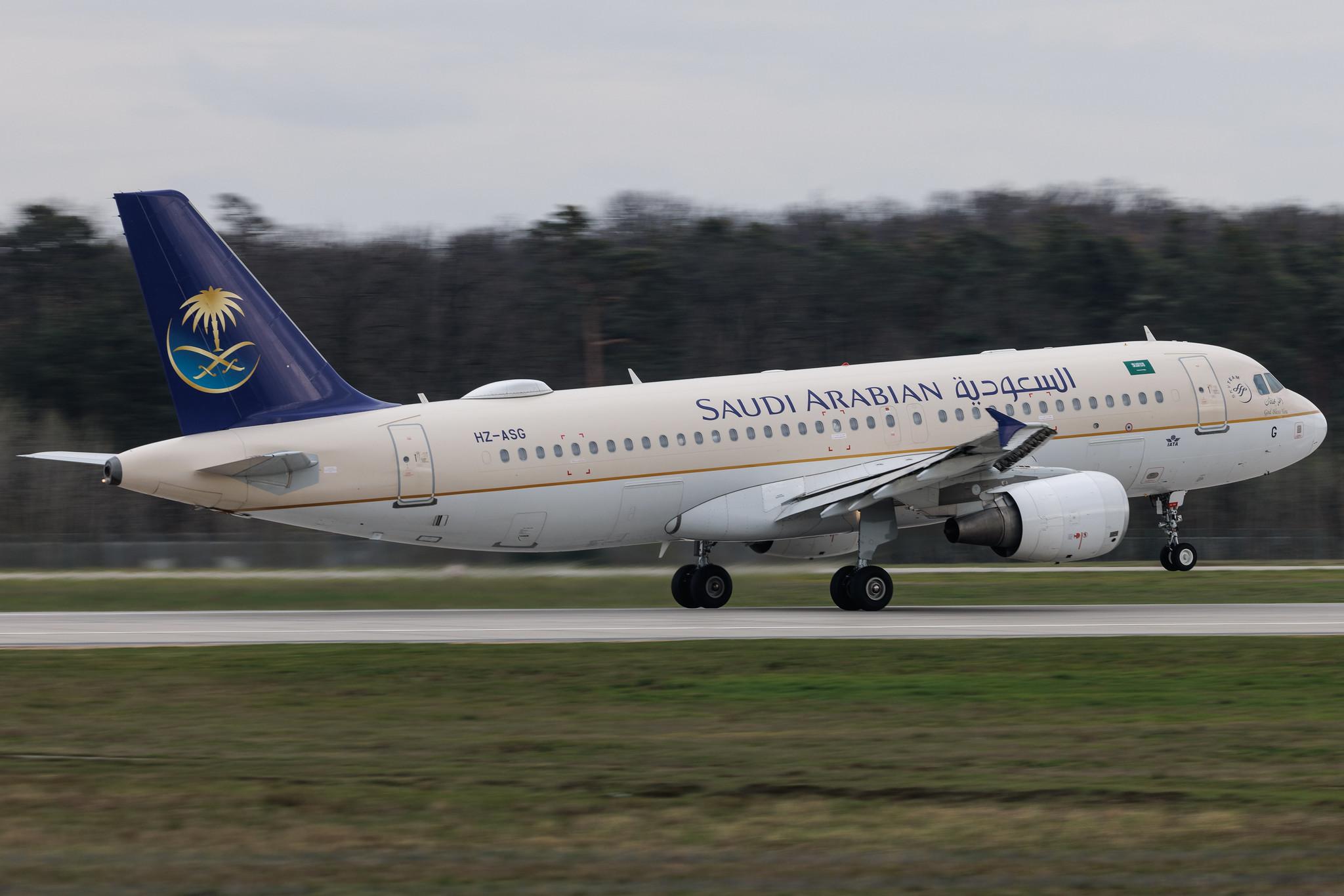 Frankfurt Airport: Saudia (SV / SVA) | Operator: Saudi Arabian Airlines | Airbus A320-214 A320 | HZ-ASG | MSN 5223