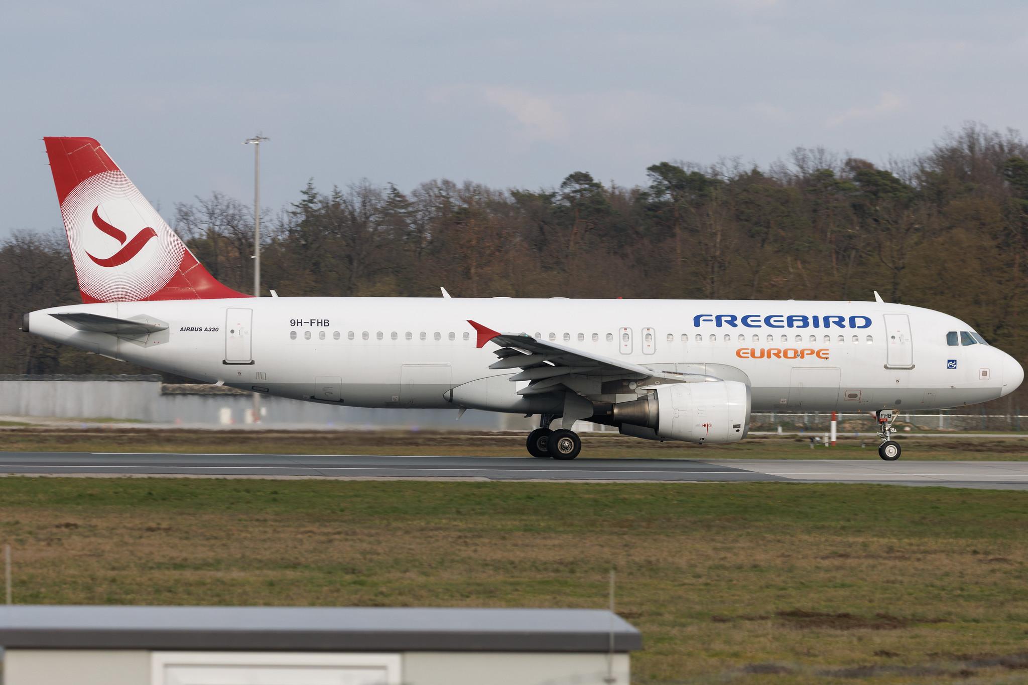 Frankfurt Airport: Freebird Airlines (FH / FHY)| Airbus A320-214 A320 | 9H-FHB | MSN 3025