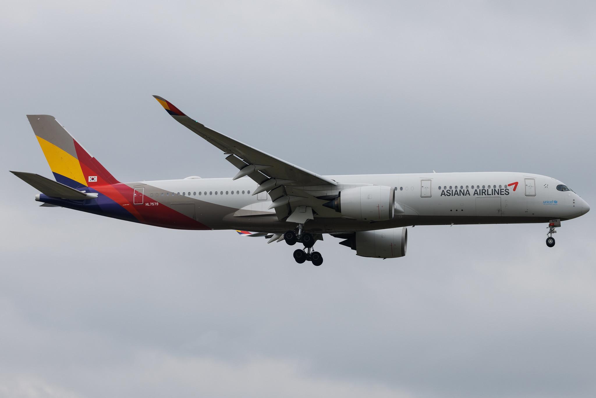 Frankfurt Airport: Asiana Airlines (OZ / AAR) | Airbus A350-941 A359 | HL7579 | MSN 176