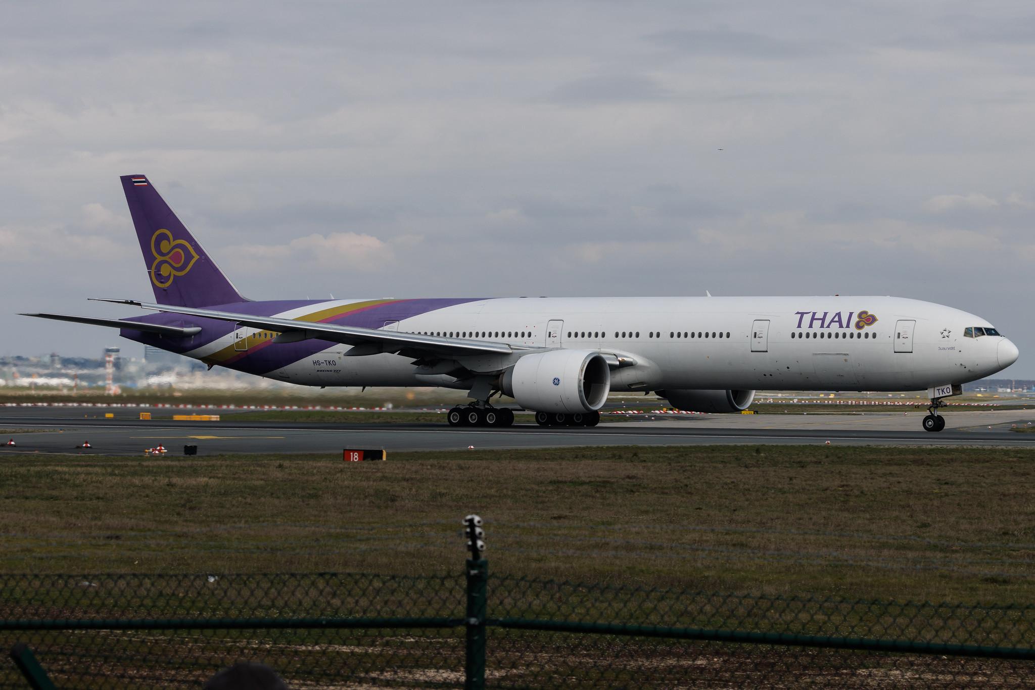 Frankfurt Airport: Thai Airways (TG / THA) |  Boeing 777-3AL(ER) B77W | HS-TKO | MSN 41524