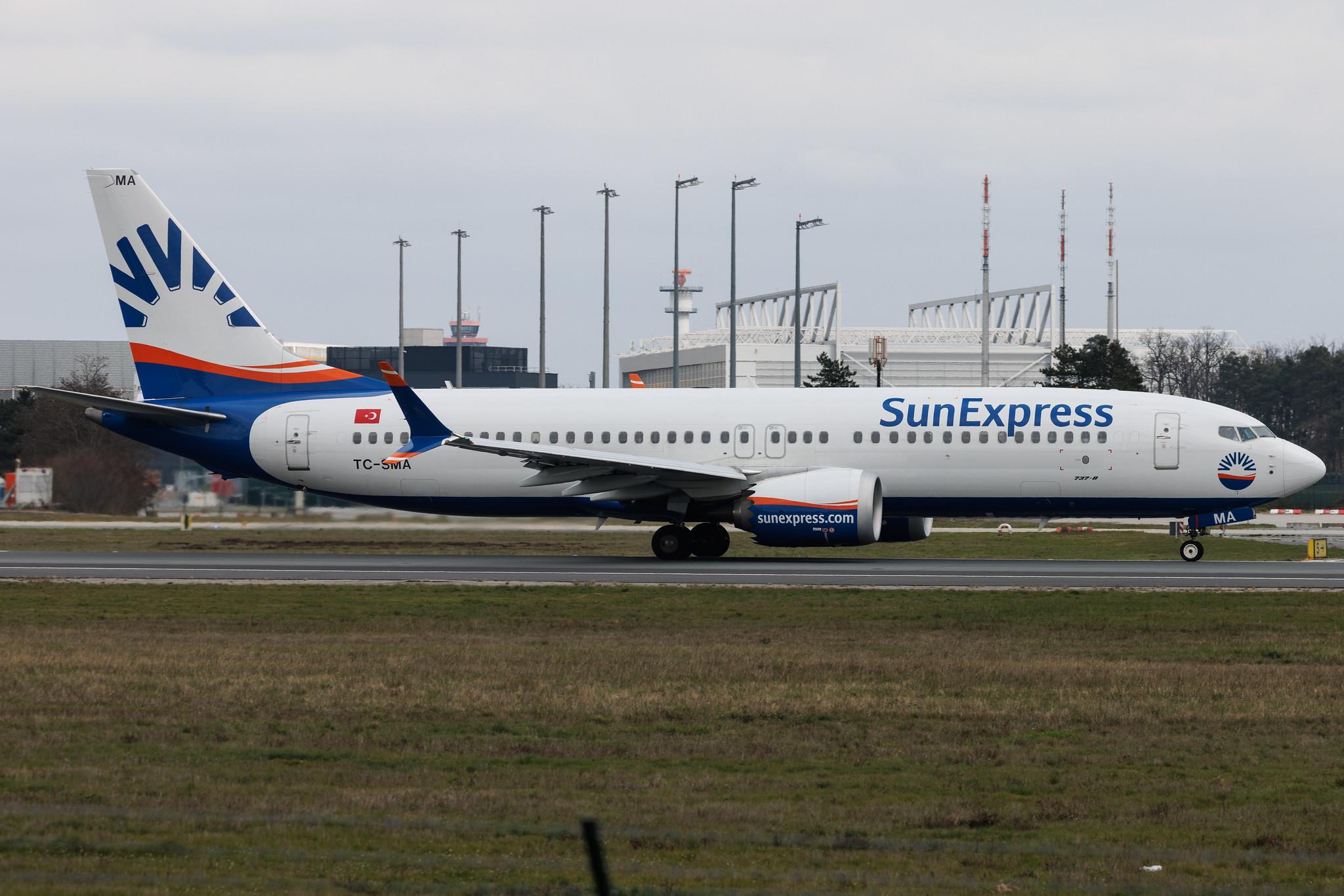 Frankfurt Airport: SunExpress (XQ / SXS) | Boeing 737 MAX 8 B38M | TC-SMA | MSN 63603