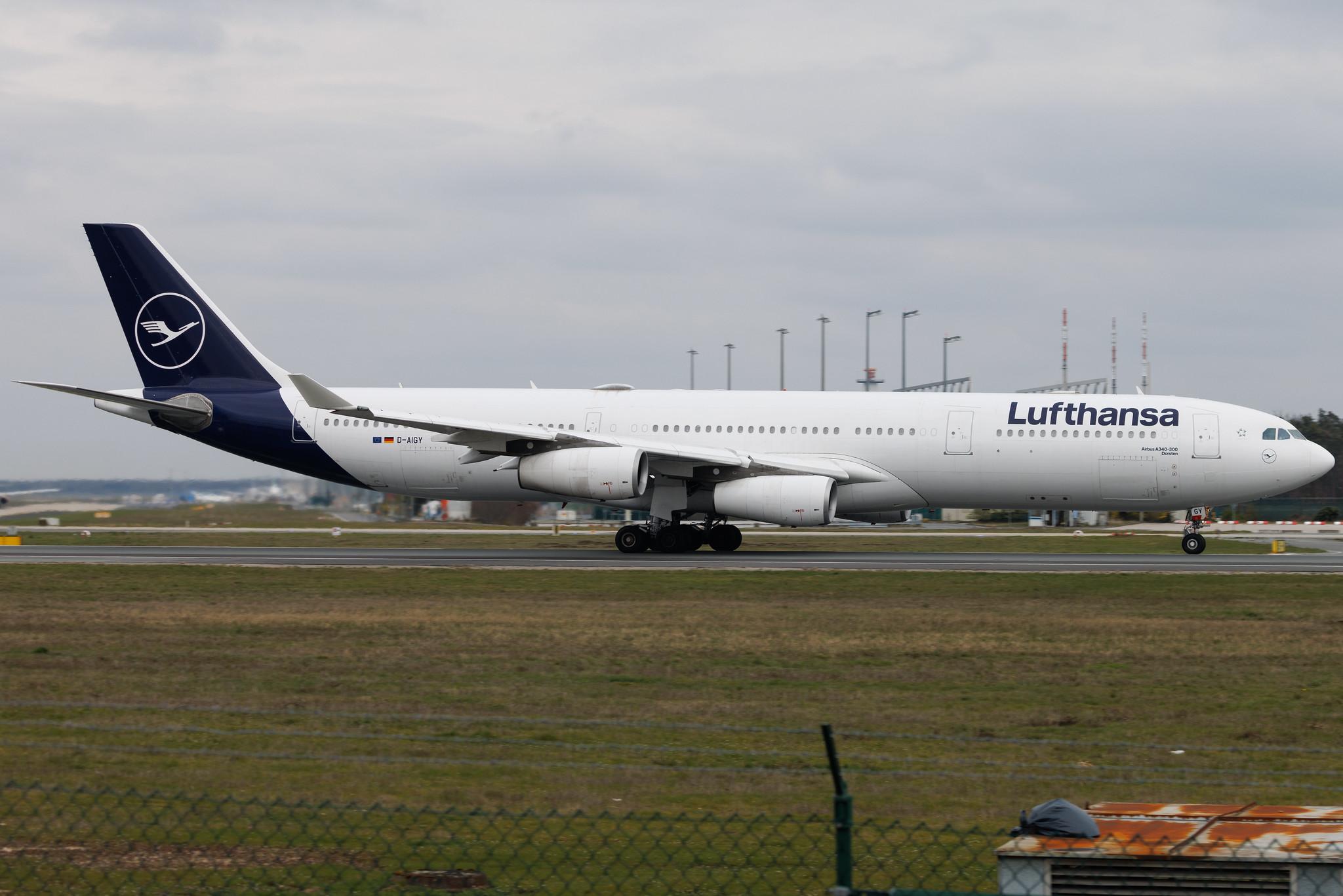 Frankfurt Airport: Lufthansa (LH / DLH) | Airbus A340-313 A343 | D-AIGY | MSN 0335