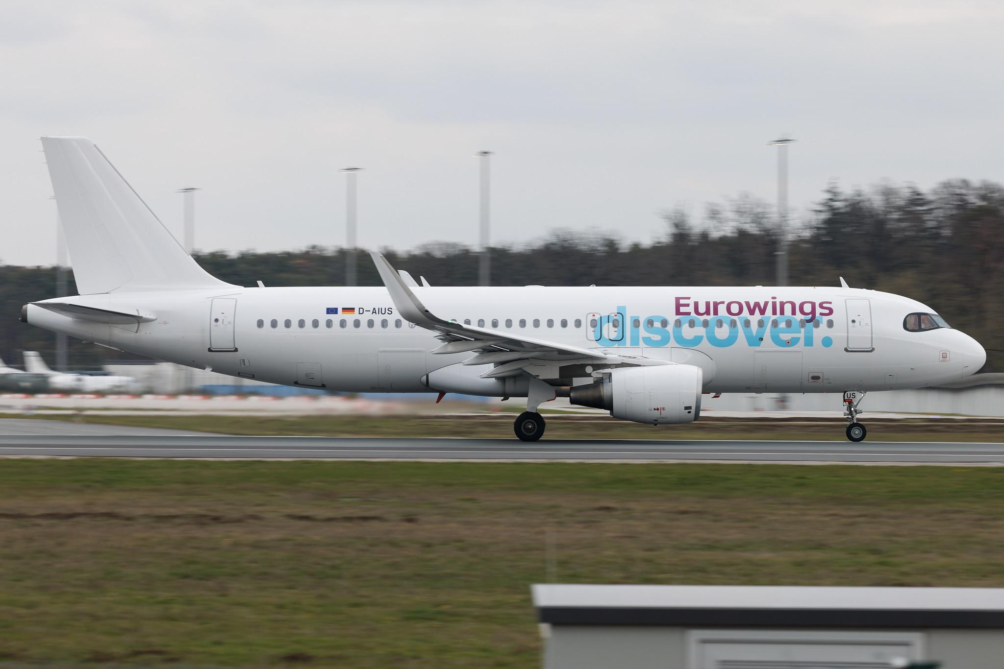Frankfurt Airport: Eurowings Discover (4Y / OCN) | Airbus A320-214 A320 | D-AIUS | MSN 7024