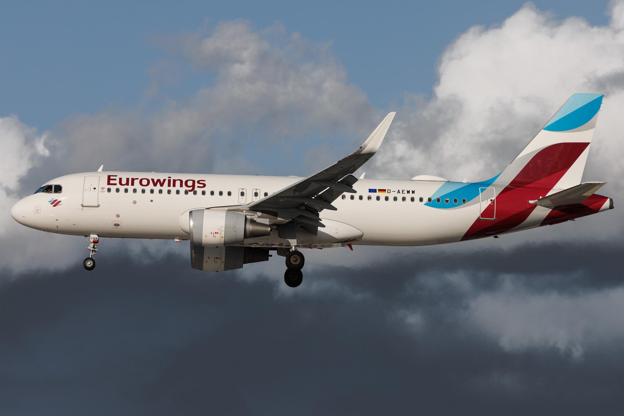 Hamburg Airport: Eurowings (EW / EWG) | Airbus A320-214 A320 | D-AEWW | MSN 7615