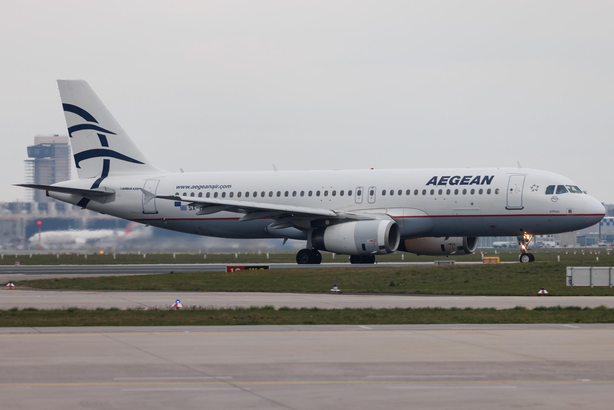 Frankfurt Airport: Aegean Airlines (A3 / AEE) | Airbus A320-232 A320 | SX-DVG | MSN 3033