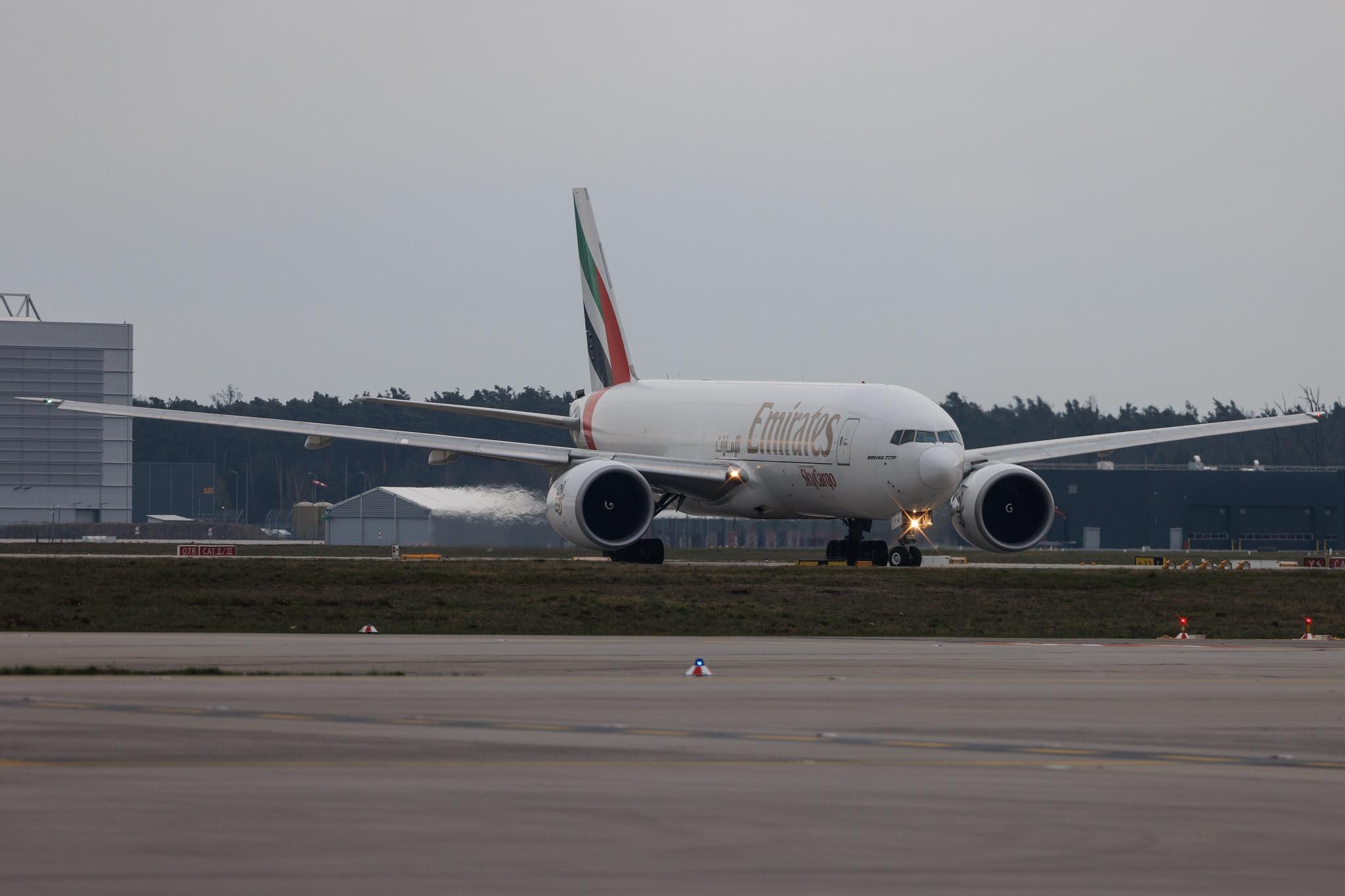 Frankfurt Airport: Emirates SkyCargo (EK / UAE) | Operator: Emirates | Boeing 777-F1H B77L | A6-EFJ | MSN 35610